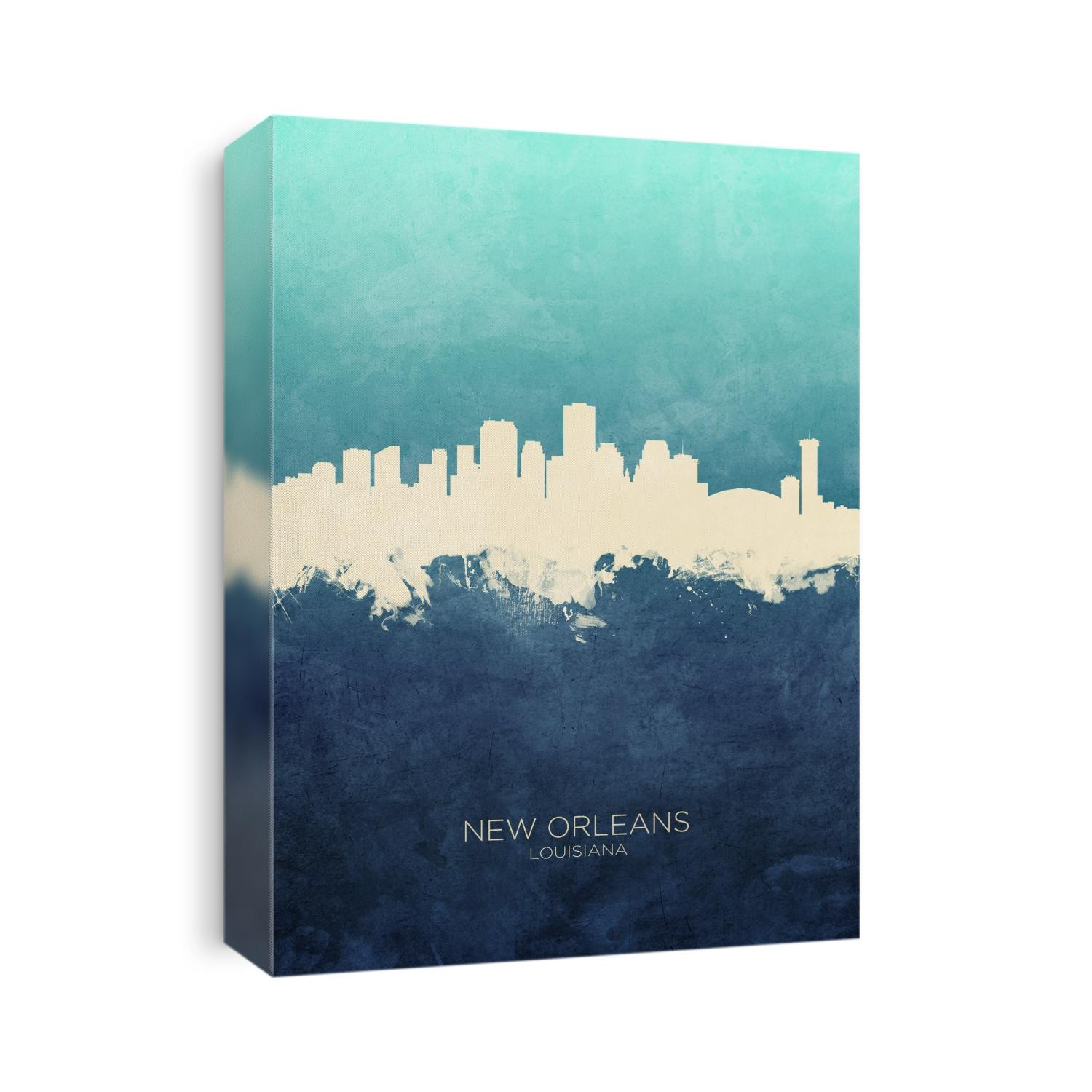 Watercolor art print of the skyline of New Orleans, Louisiana, United States