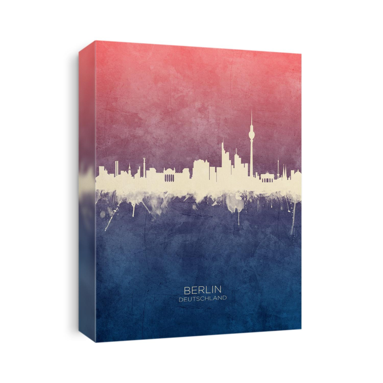 Watercolor art print of the skyline of Berlin, Germany