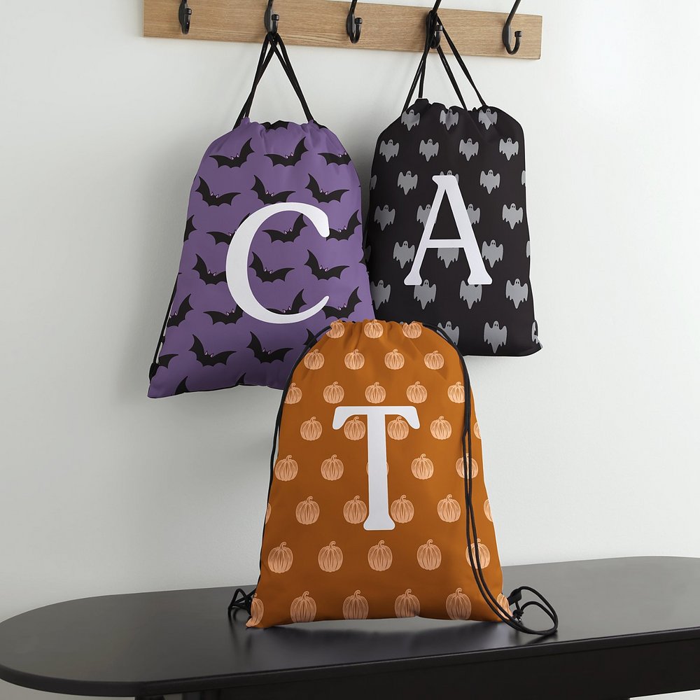 Initial Halloween Treat Bag