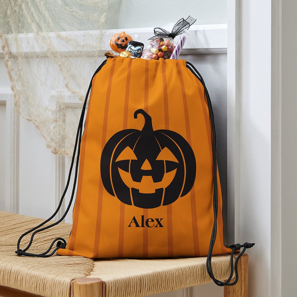 Pumpkin Drawstring Bag