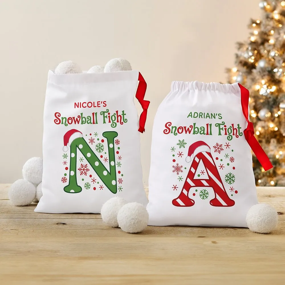 Festive Name Snowball Fight in a Bag