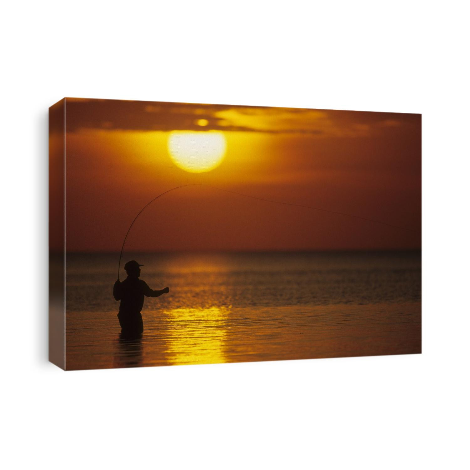 Fly Fisherman in the Florida Keys.