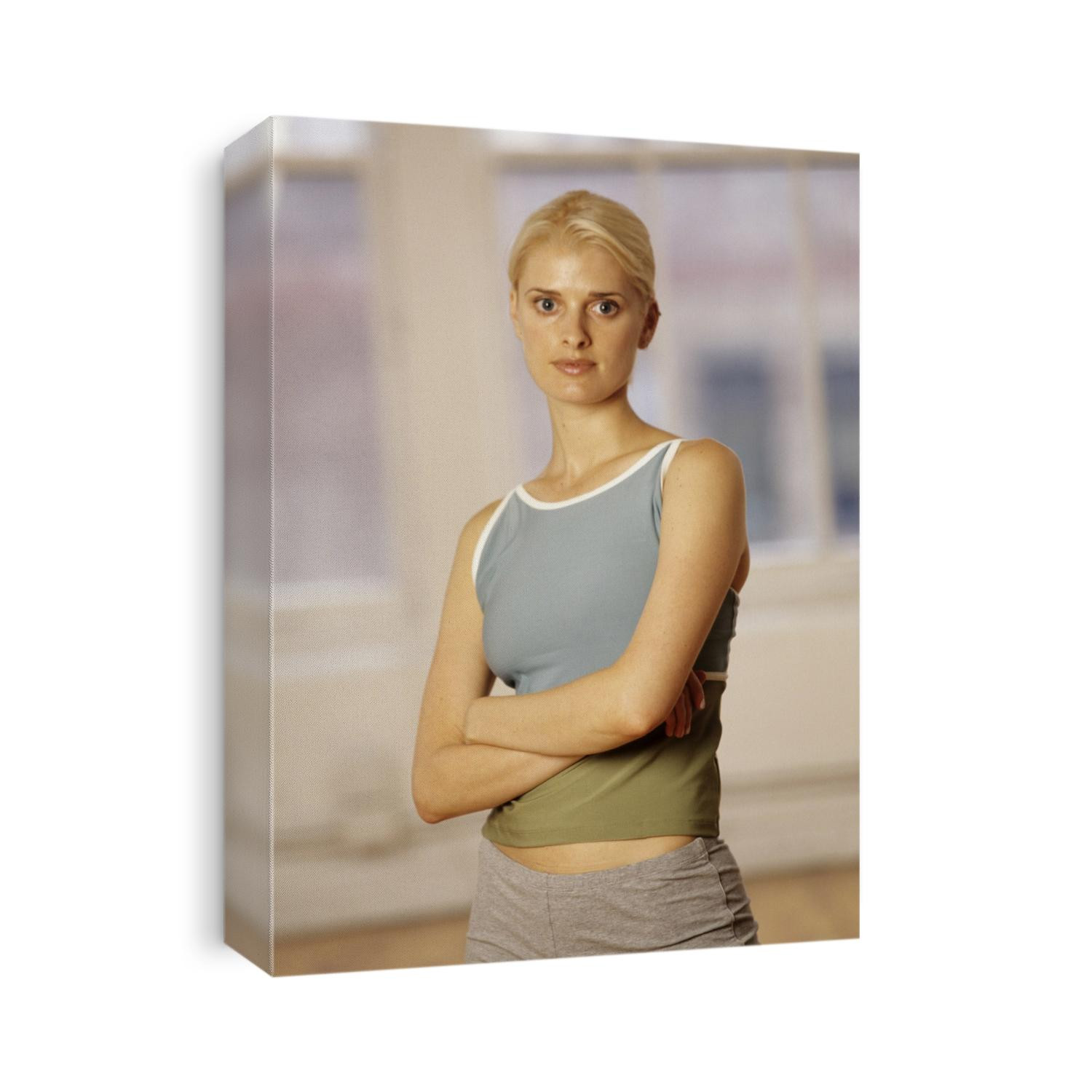 Portrait of women in fitness studio.