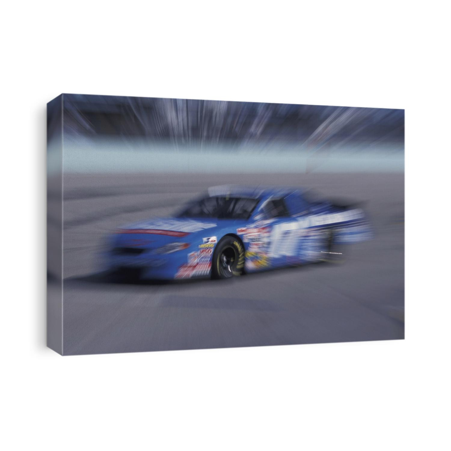 Auto racing action.