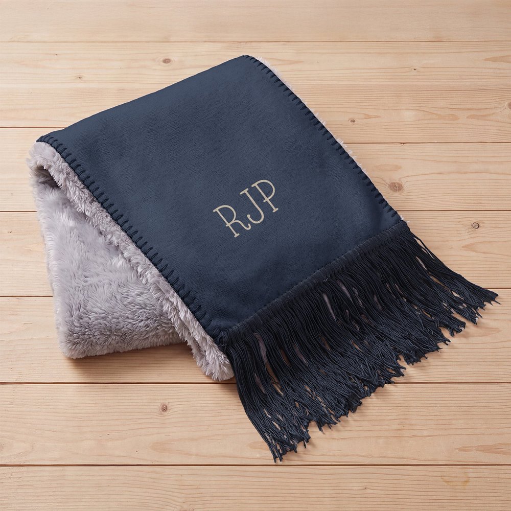 Timeless Monogram Sherpa Scarf