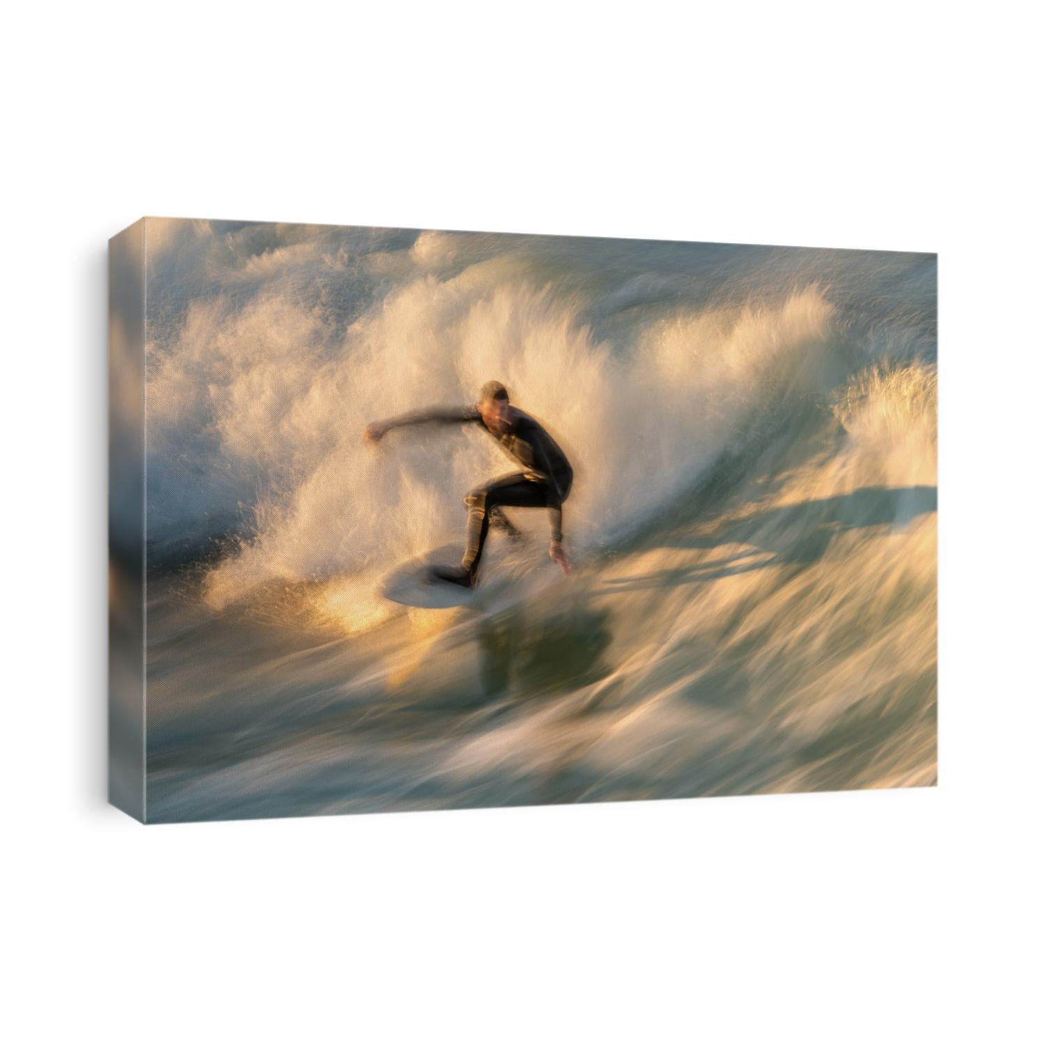 A surfer captured as part of a slow motion study of movement