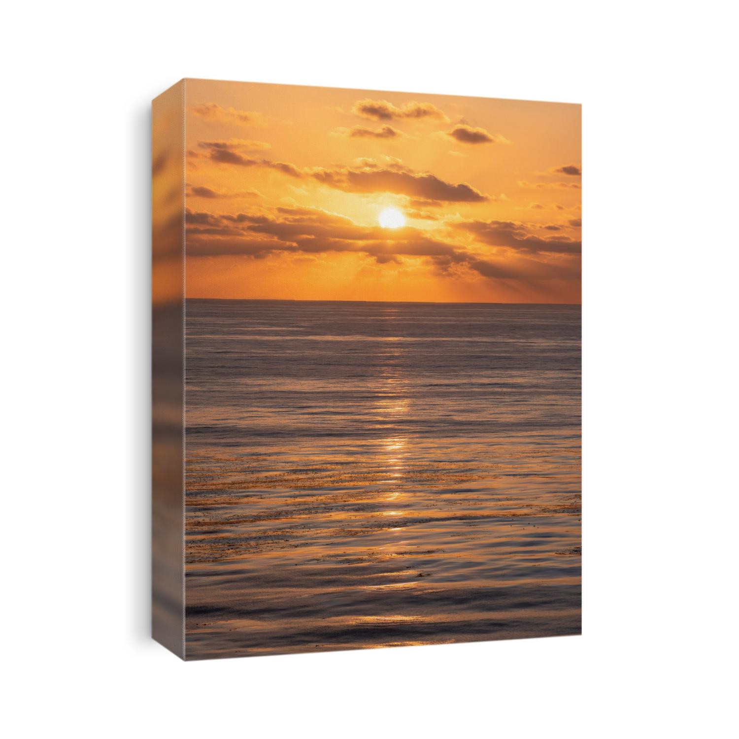 When the sun reaches a certain point of descent, the light forms a long line across the ocean