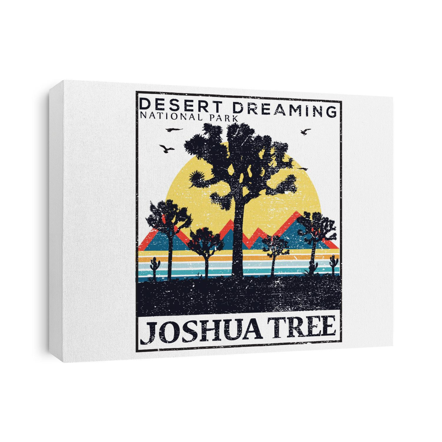 Desert dreaming, Joshua tree national park vector design. Joshua tree vector t-shirt design artwork, Desert Travelling