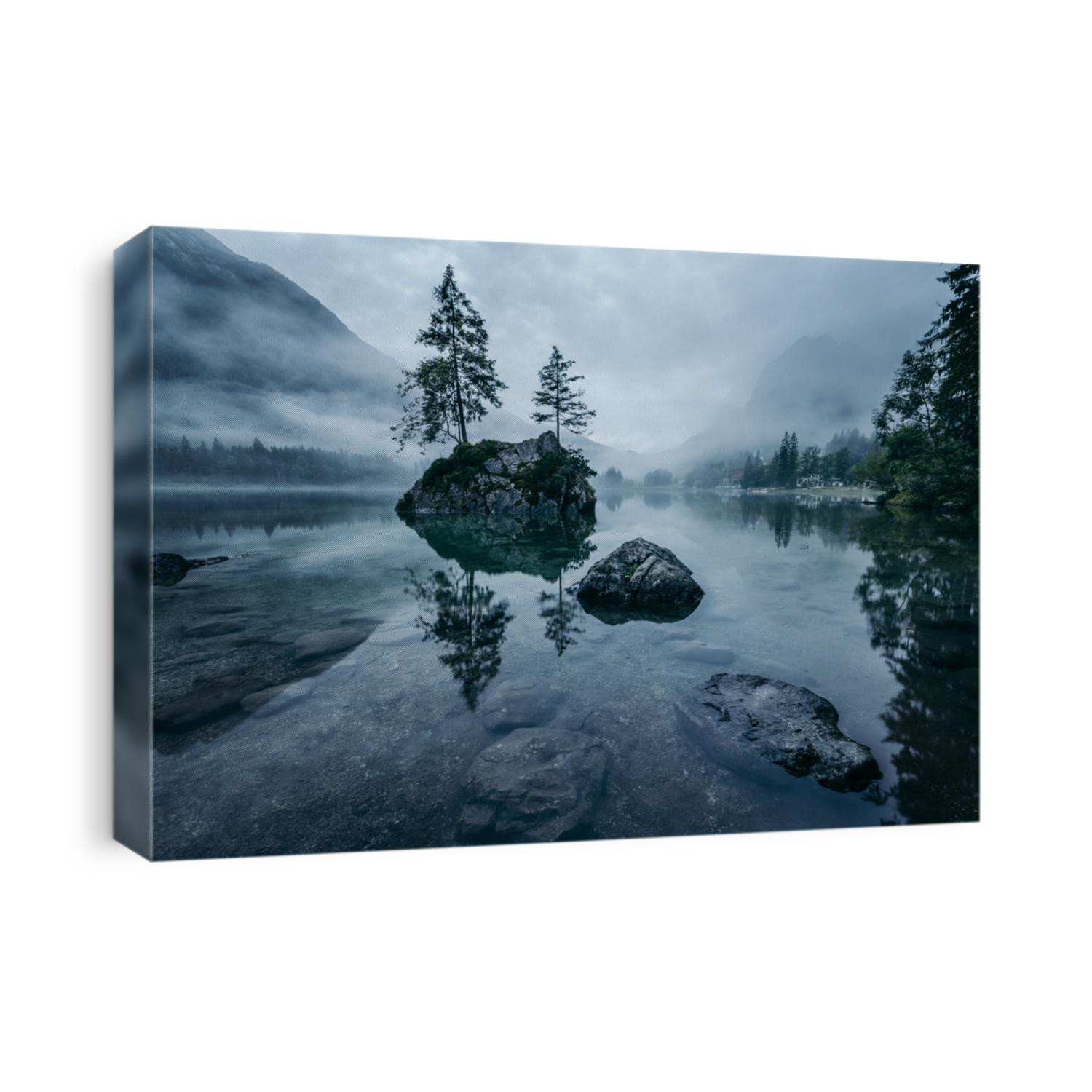 Foggy Sunrise Hintersee, Bavaria, Germany
