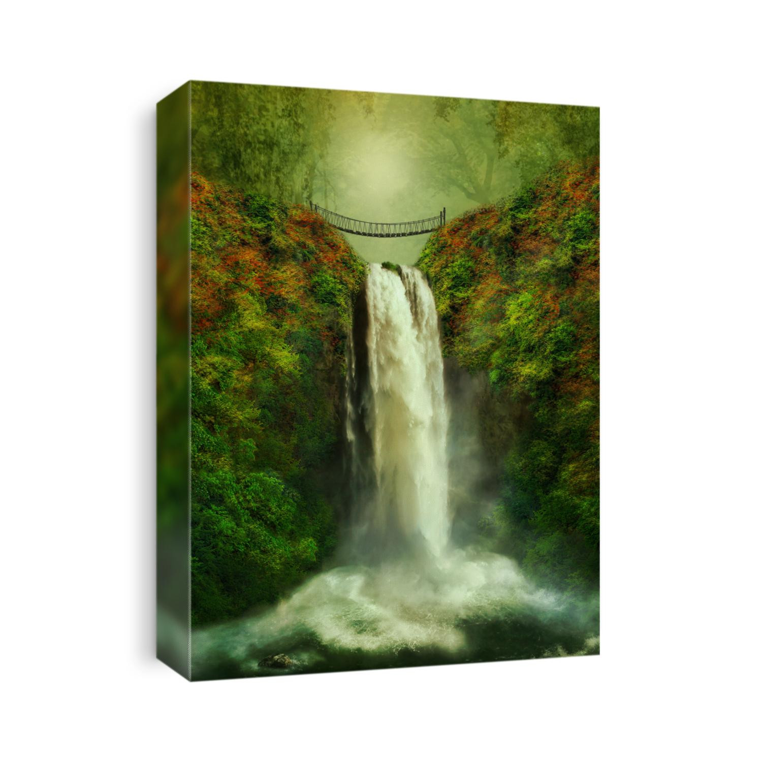 A bridge on the waterfall