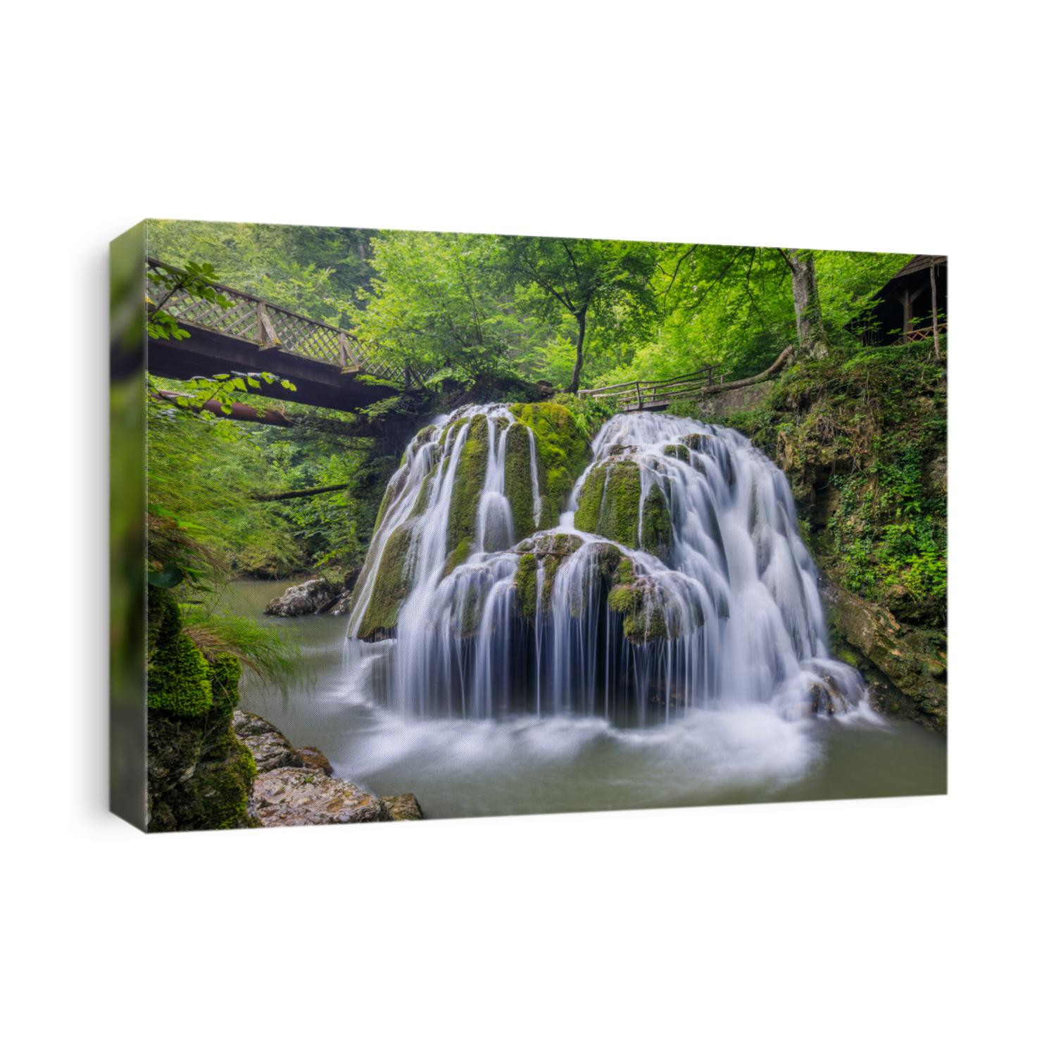 Bigar Waterfall one of the most beautiful waterfalls in the world. Romania.