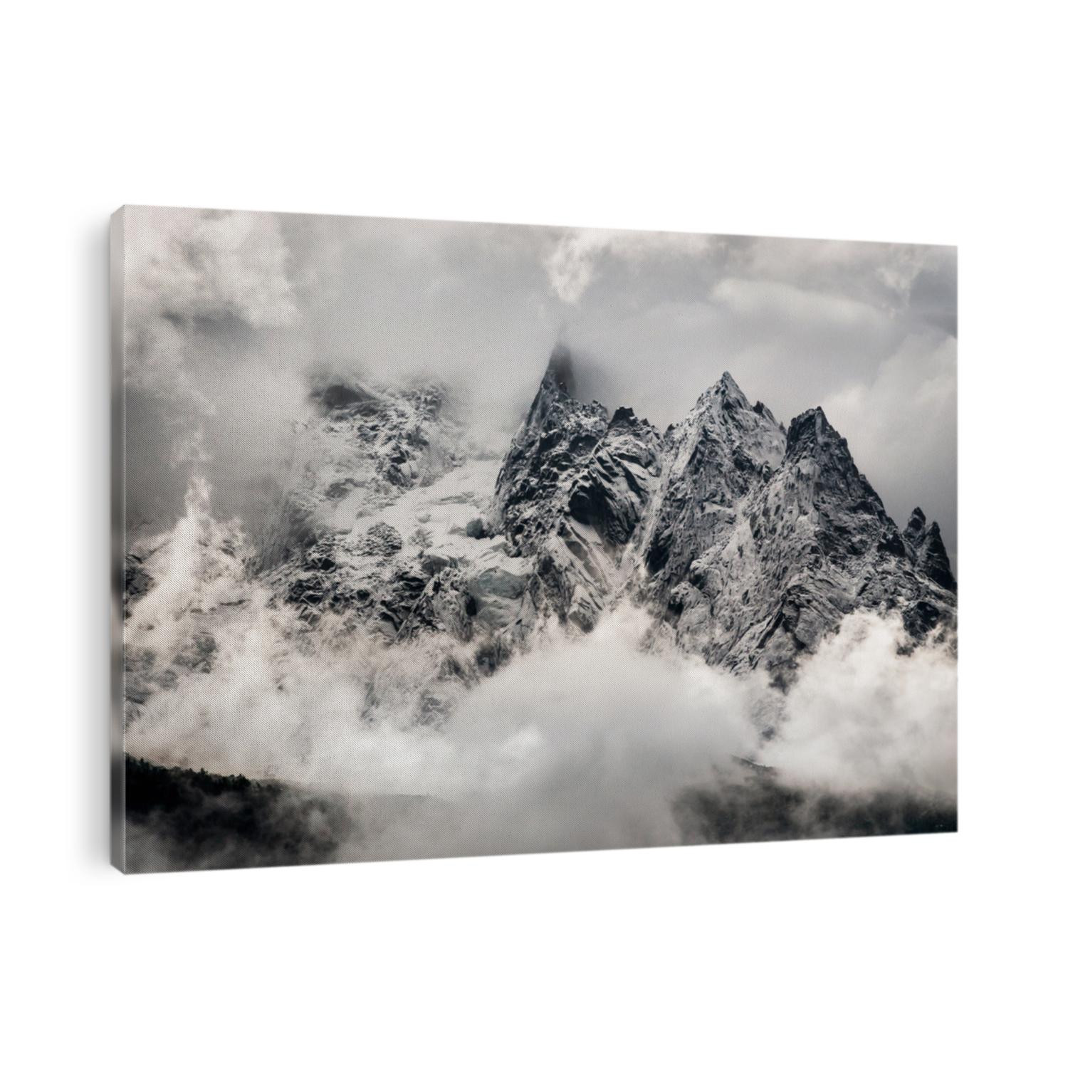Mountain peaks after the storm