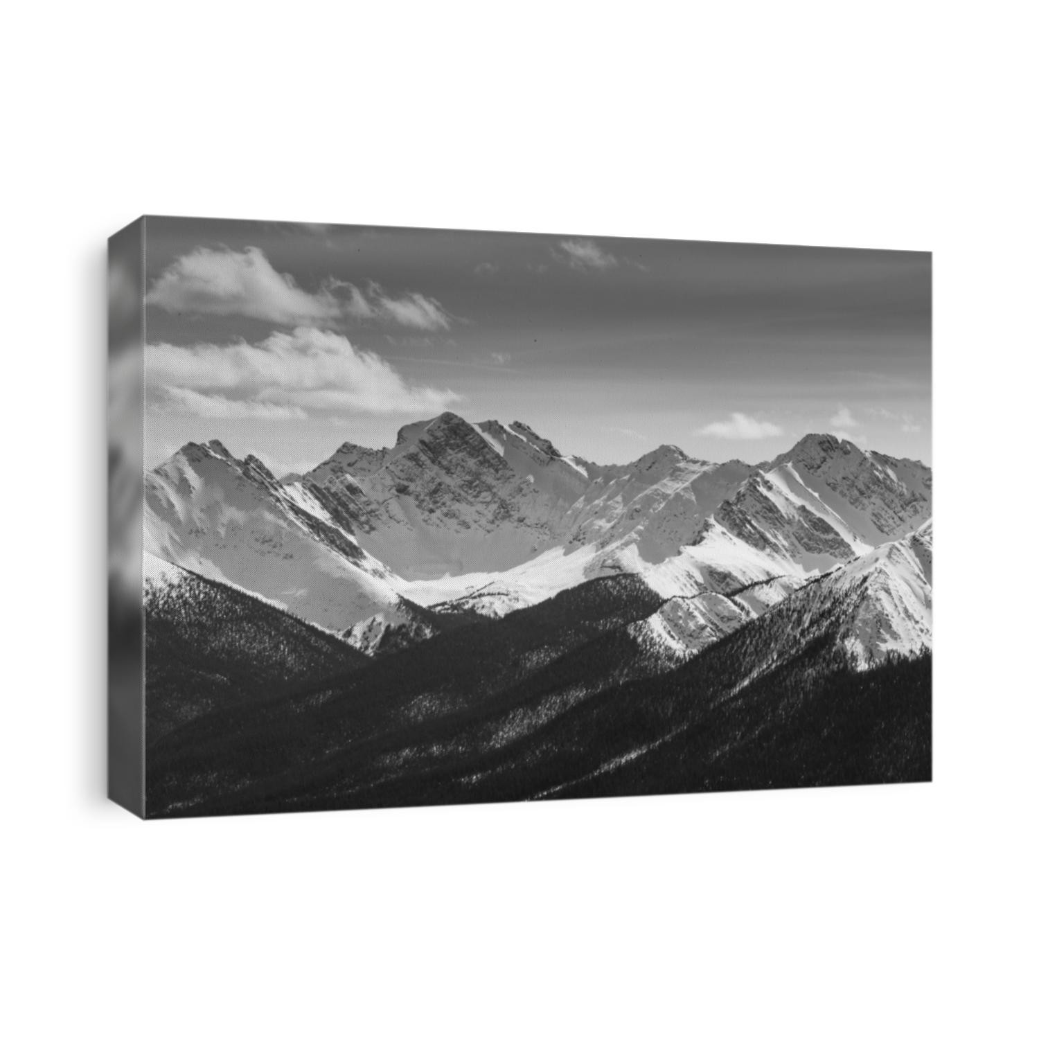 Rocky Mountains on a spring day