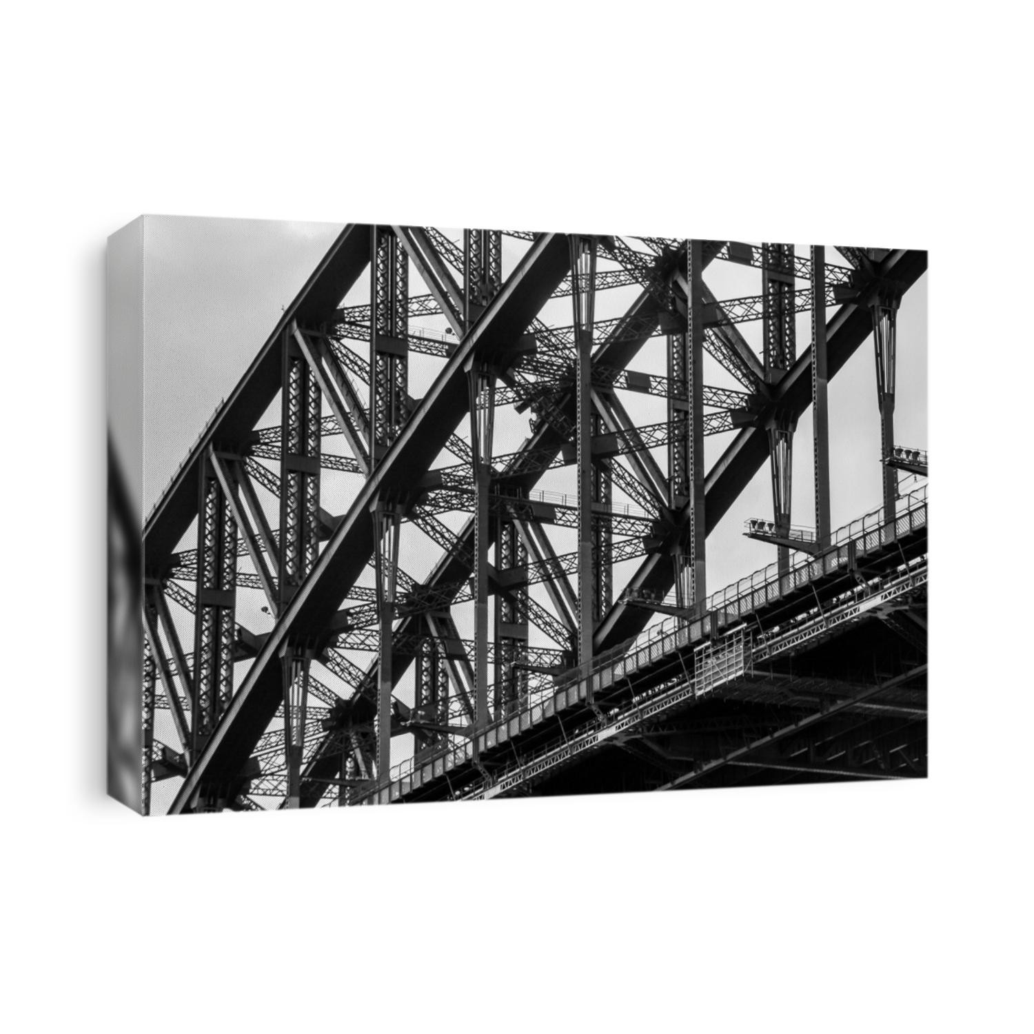 Black and White detail of Sydney Harbour Bridge. Austrailia