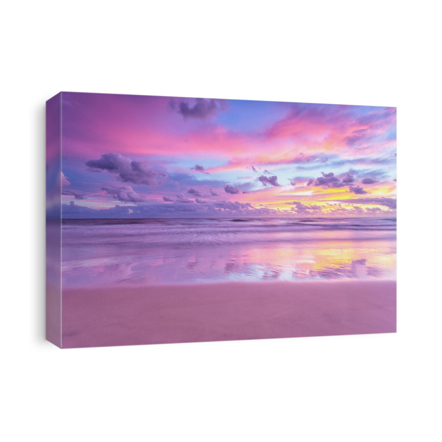 A cotton candy sunrise at the beach