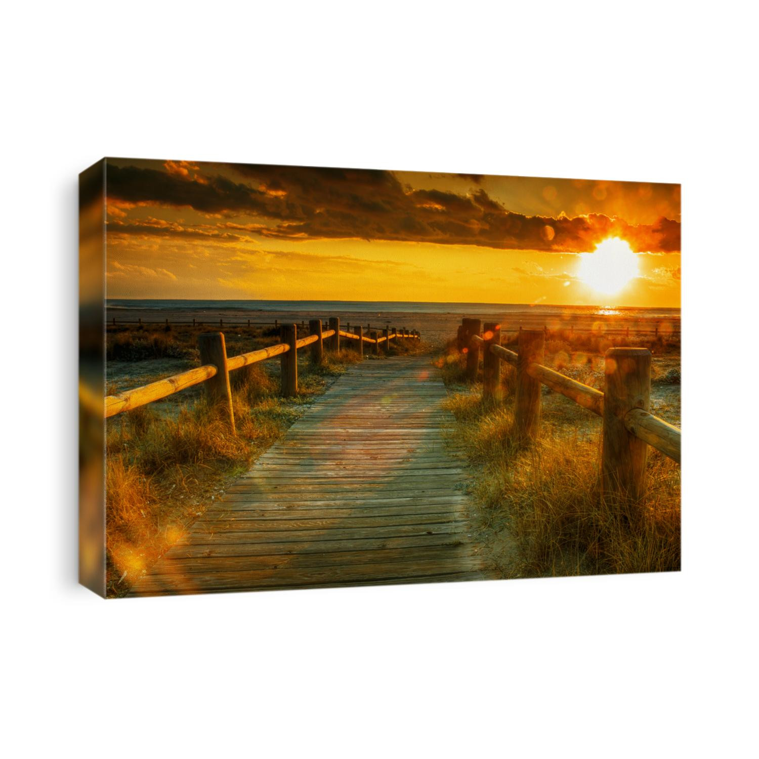 Sunset beach-This photo made by hdr technic