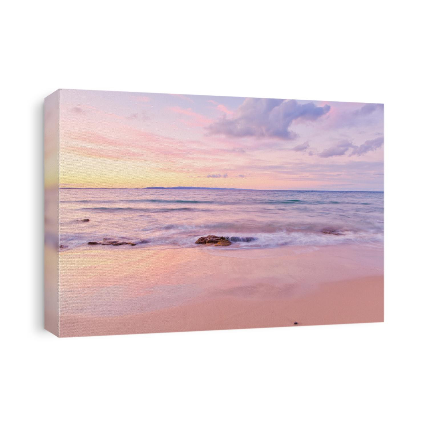Noosa beach at sunset on the Sunshine Coast in Queensland, Australia