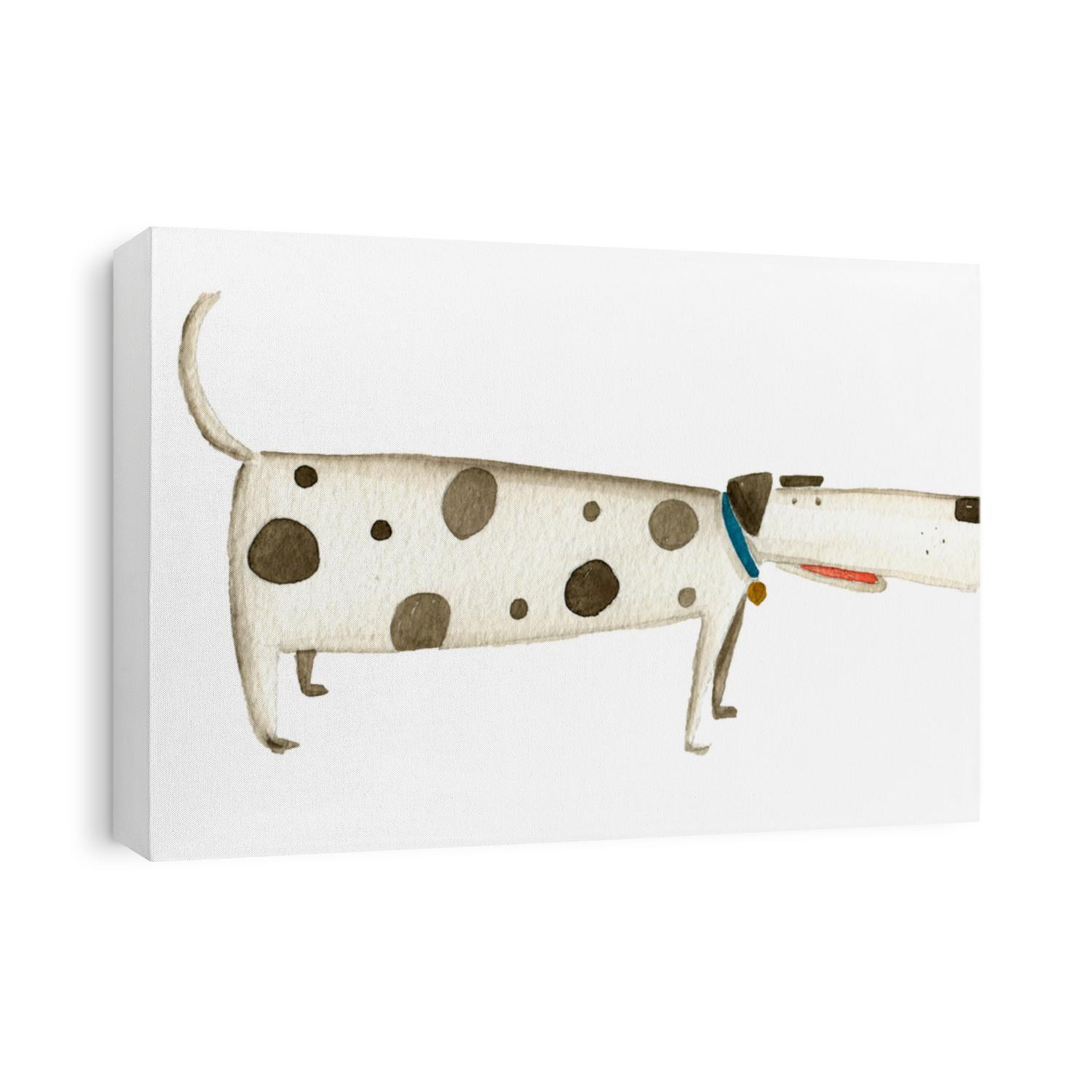 Dog Watercolor Illustration