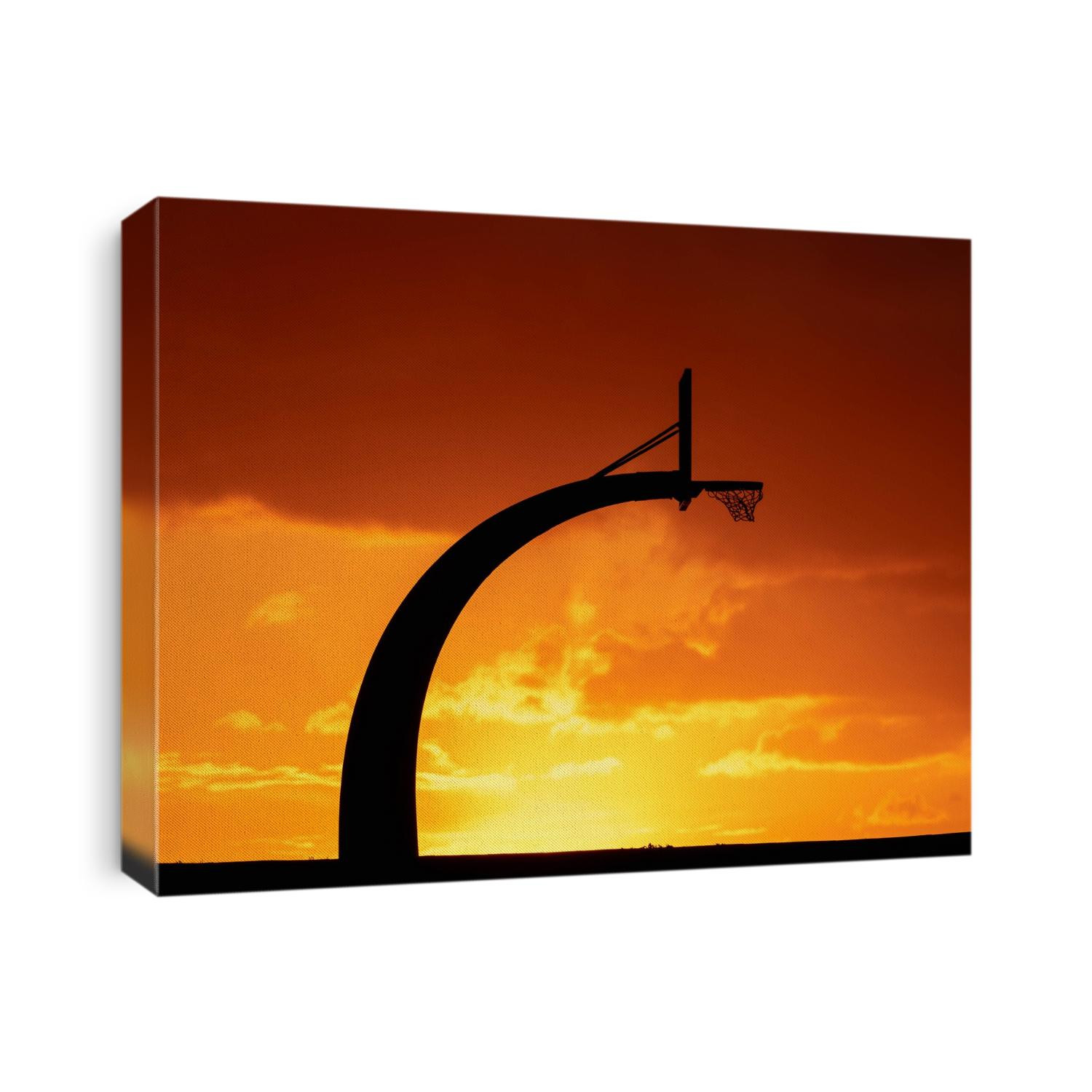 Basketball hoop silhouette