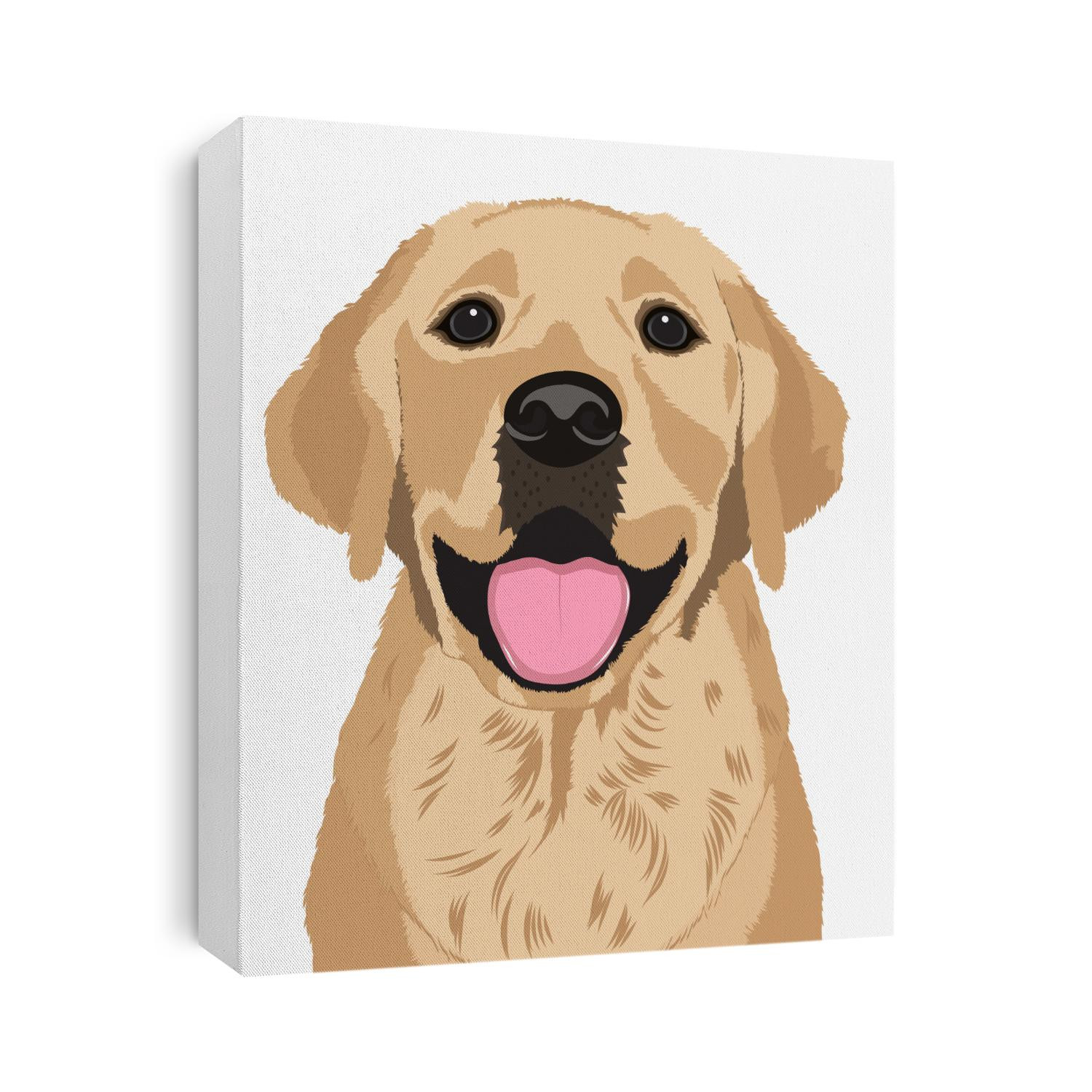 Cute Labrador Retriever on white background