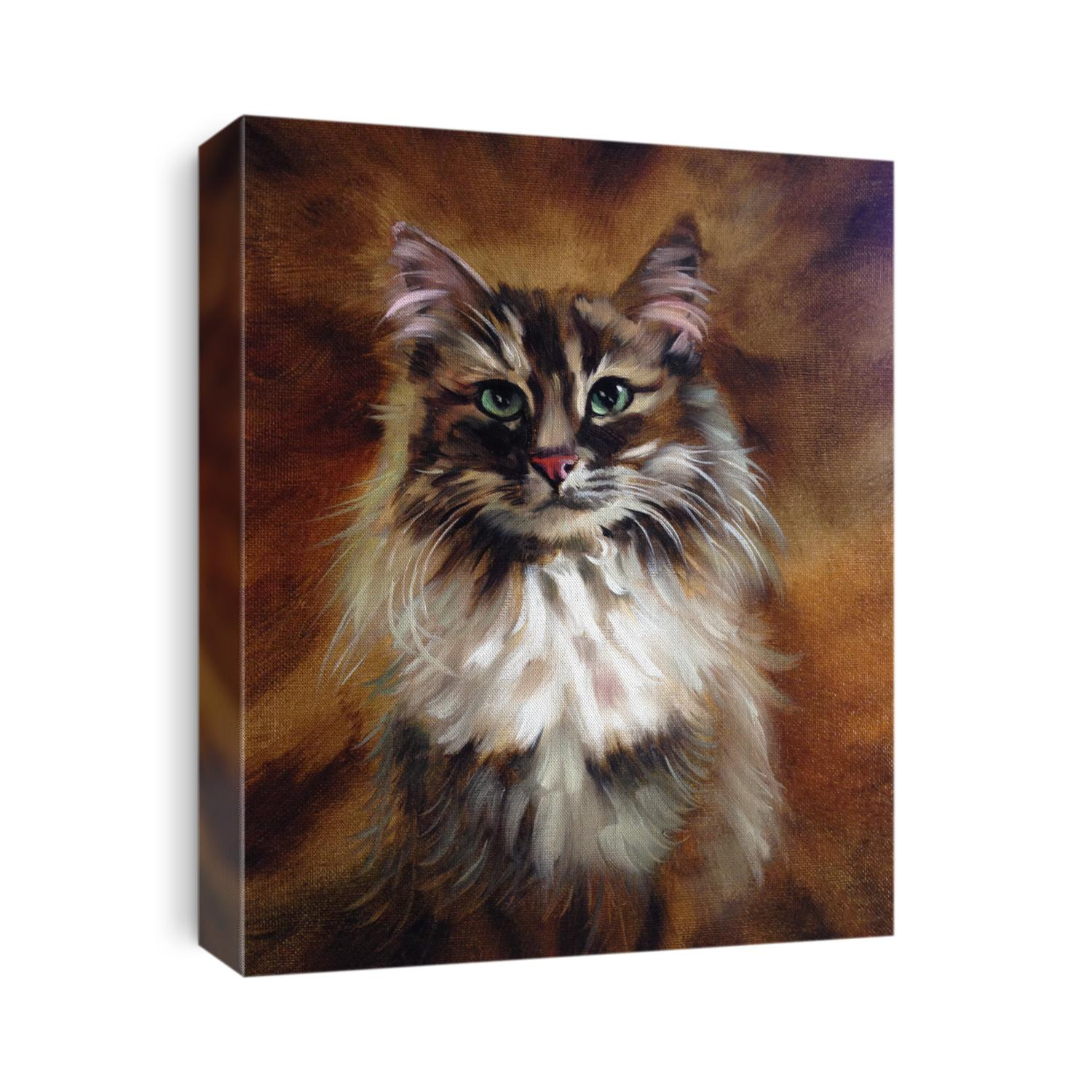 Vintage Cat painting