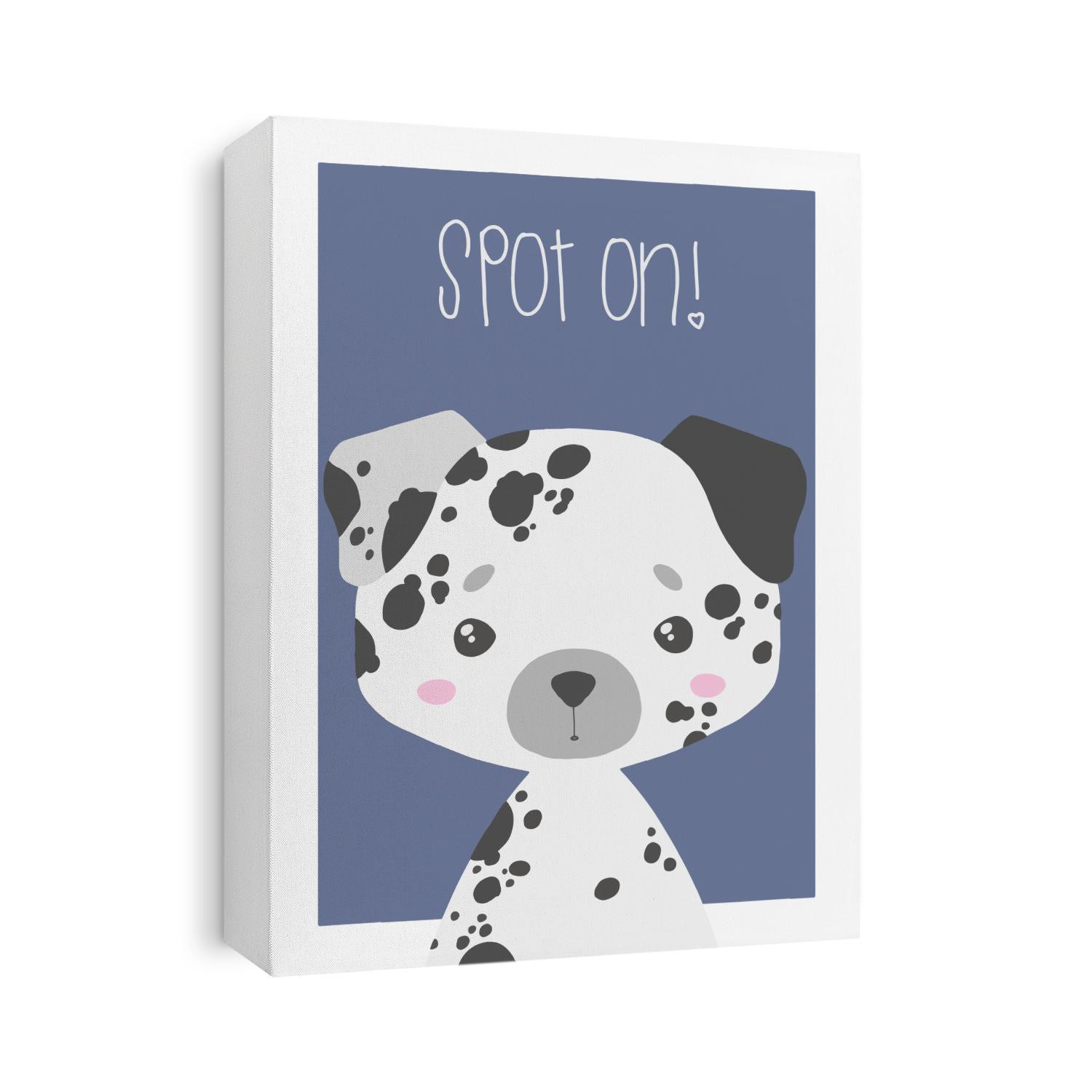 Cute vector Dalmatian dog art illustration for children