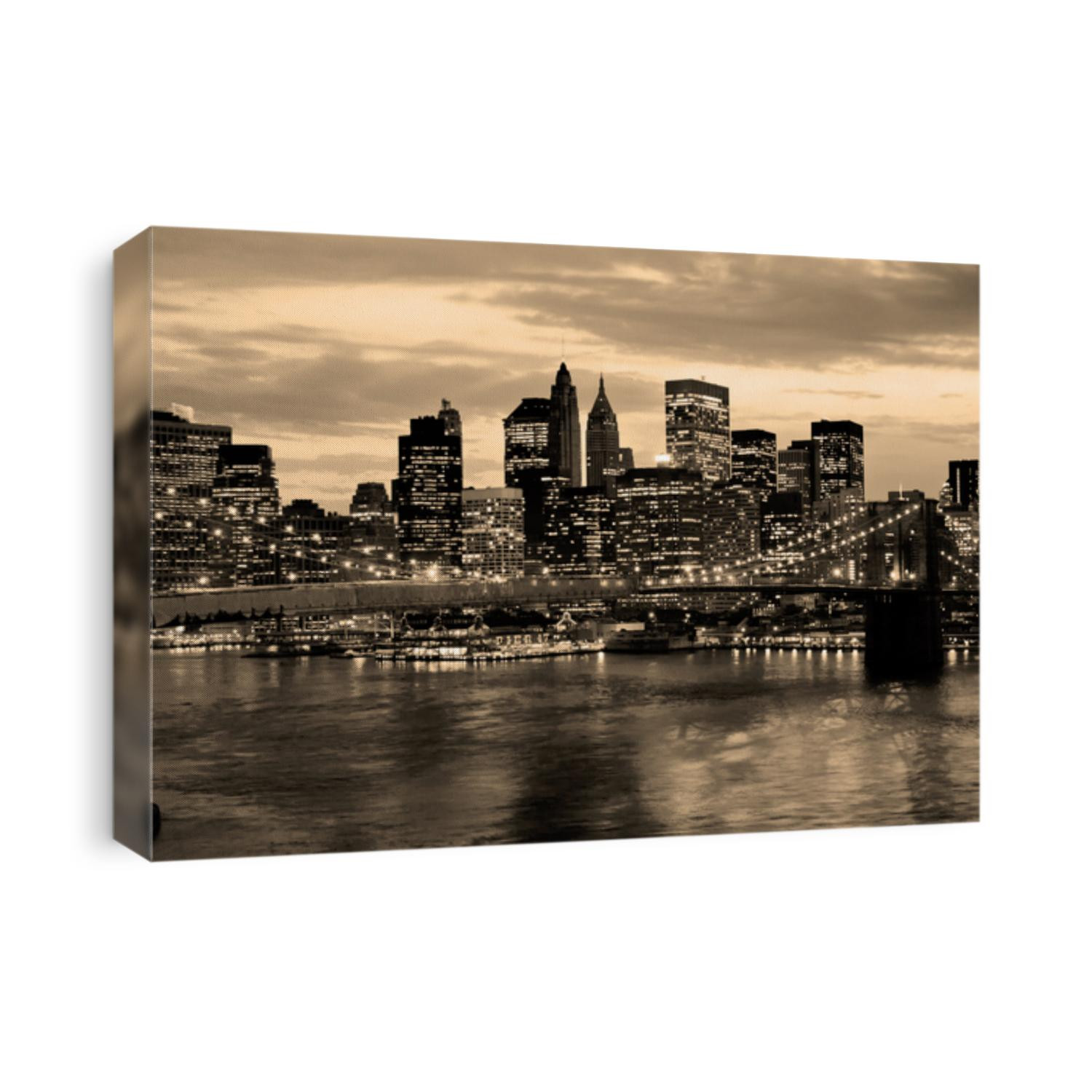 Brooklyn Bridge in new York City over the East River