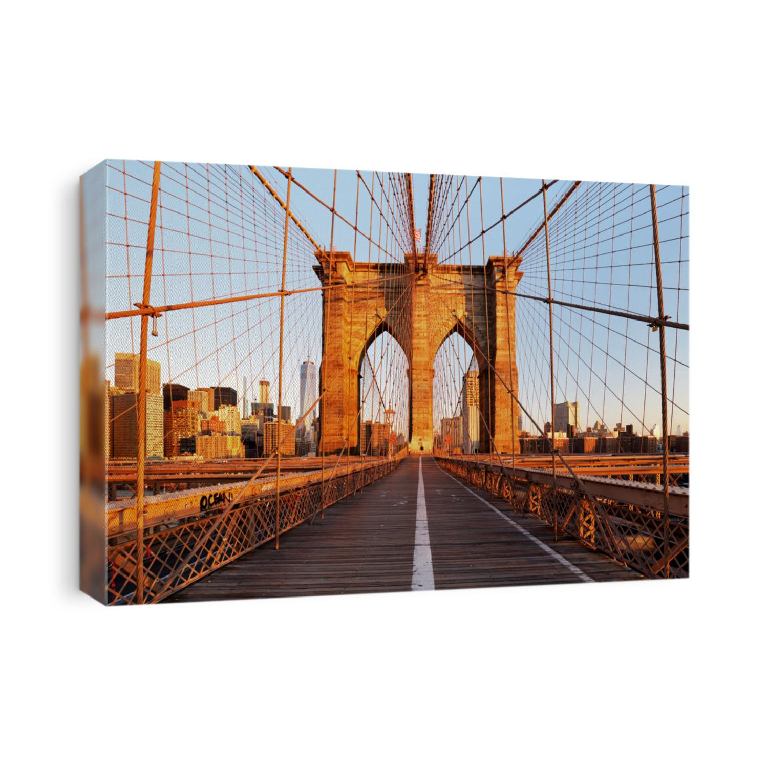 Brooklyn Bridge, New York City, nobody 