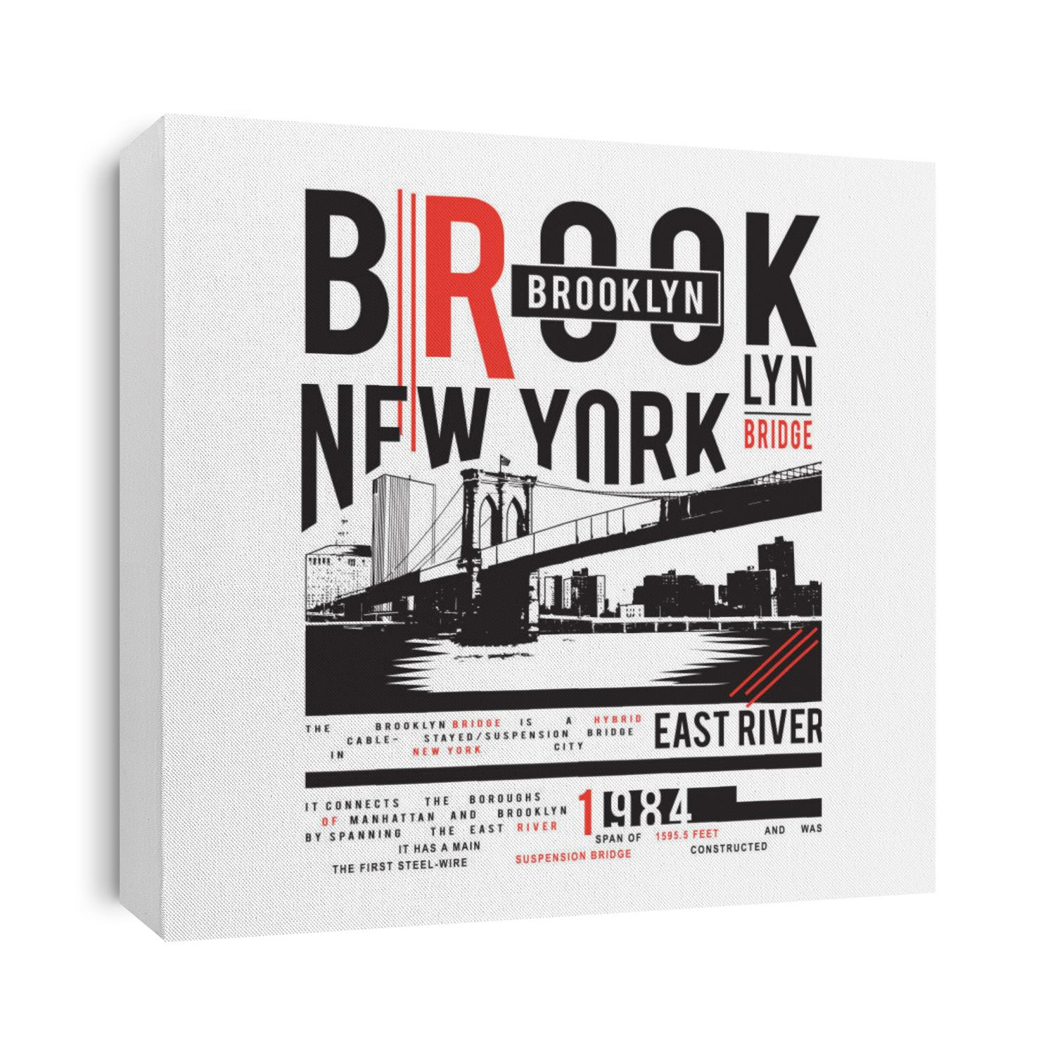Brooklyn bridge illustration , typography, tee shirt graphics, vectors