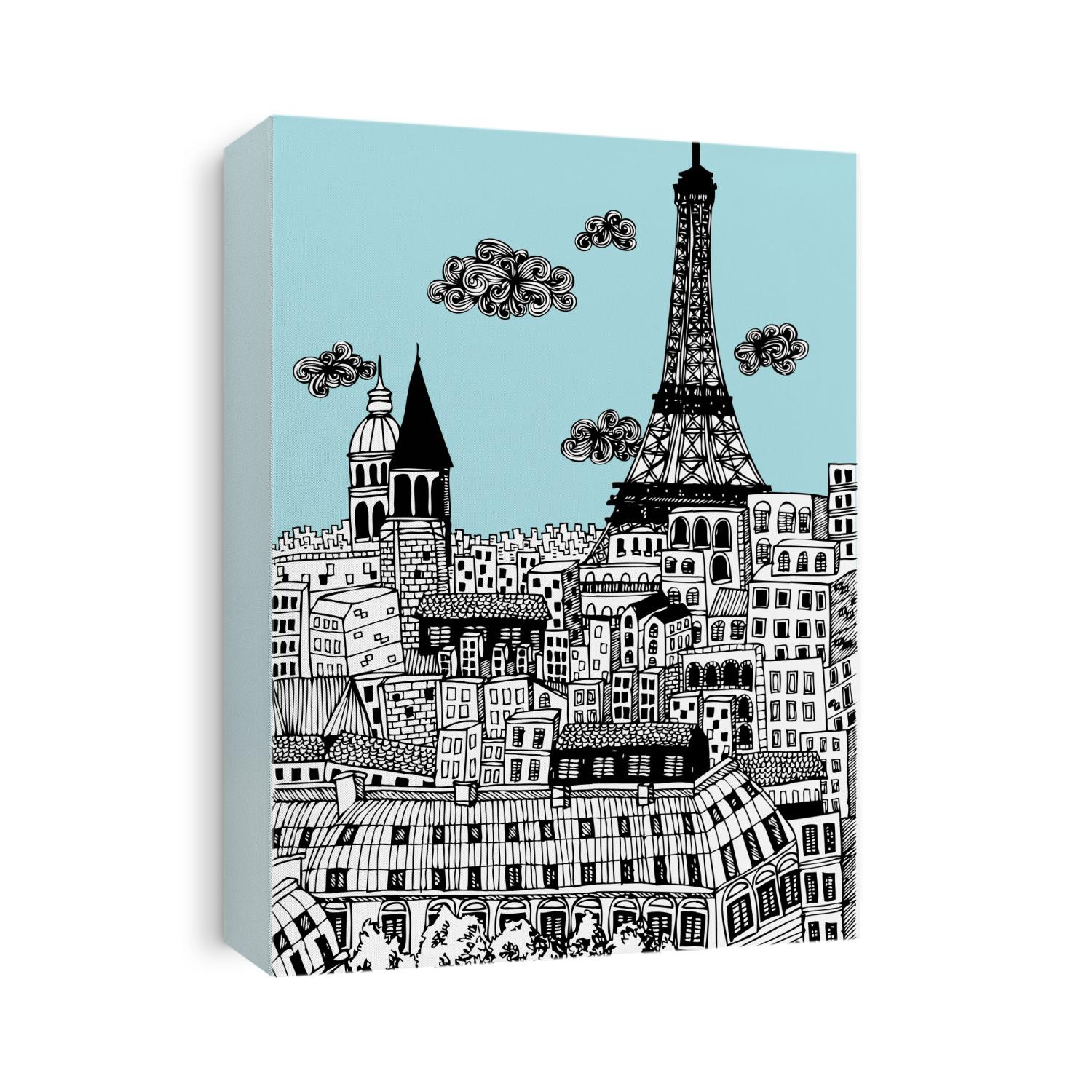paris eiffel tower illustration/vector