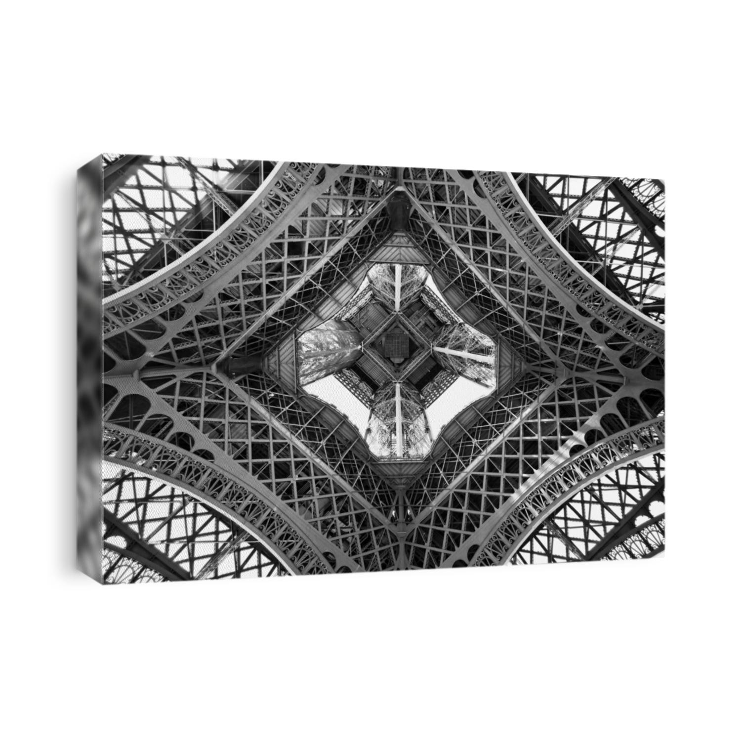 The Eiffel tower, view from below, Paris, France