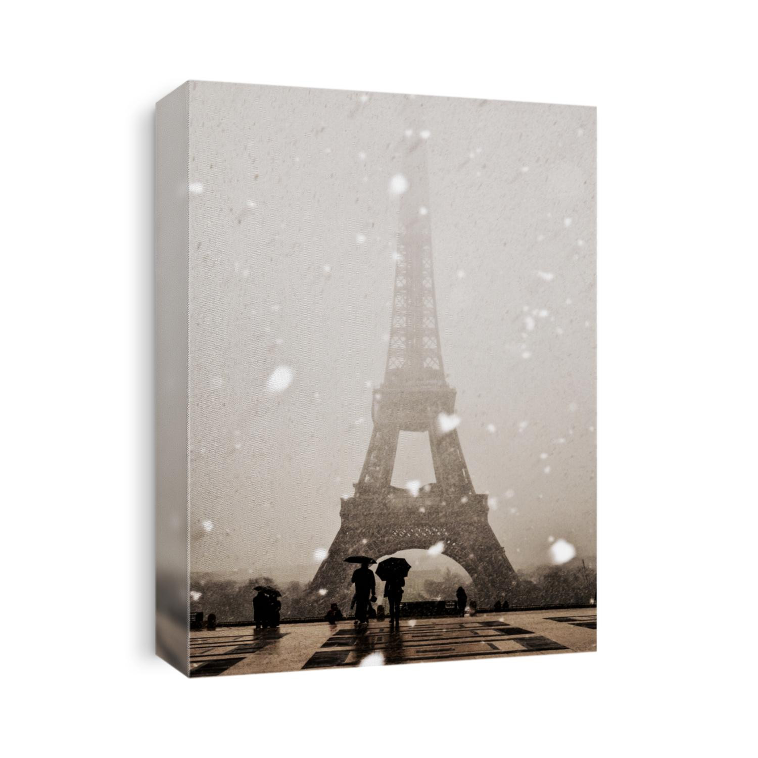 Tour Eiffel, Paris, February, snow