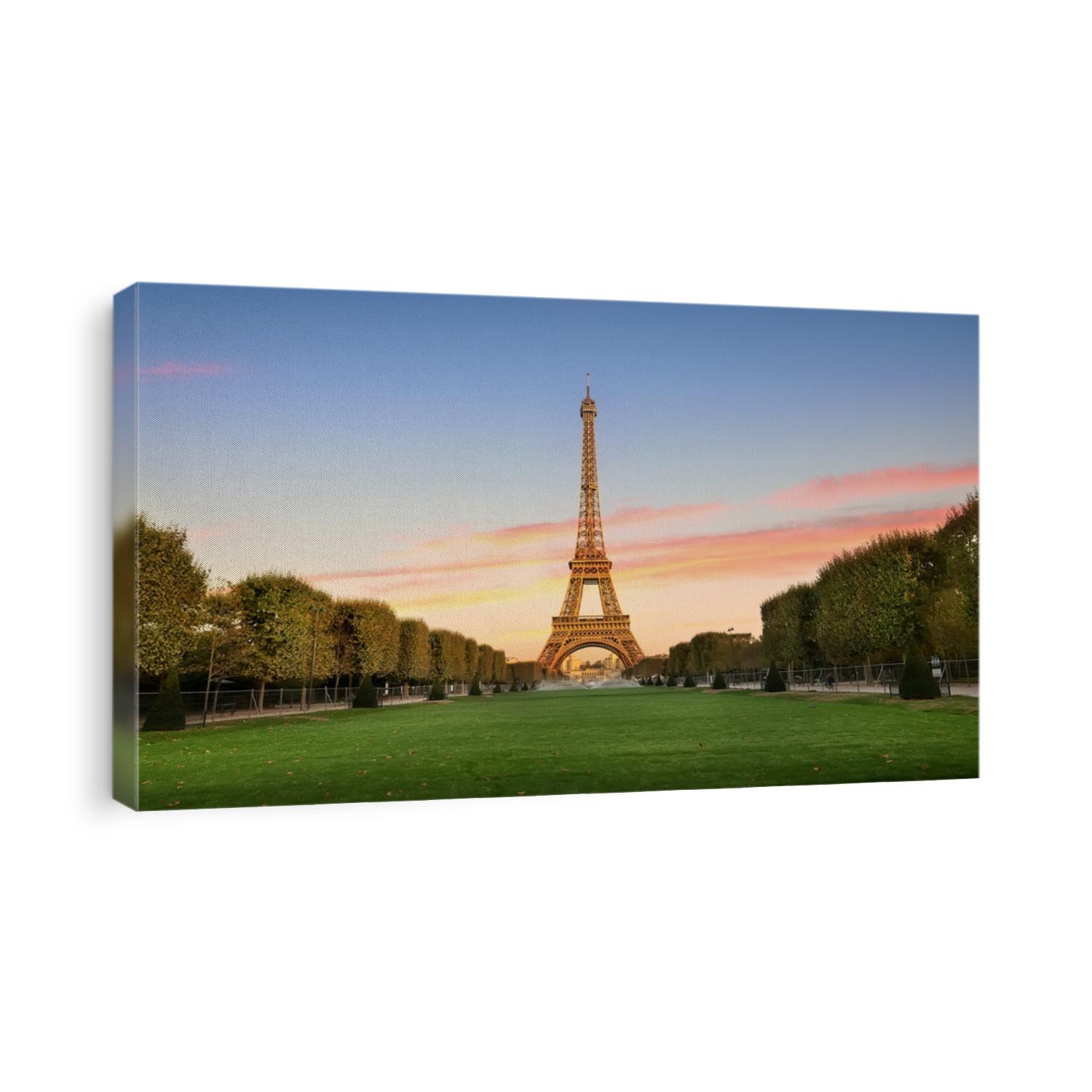 Eiffel Tower on Champs de Mars in Paris, France