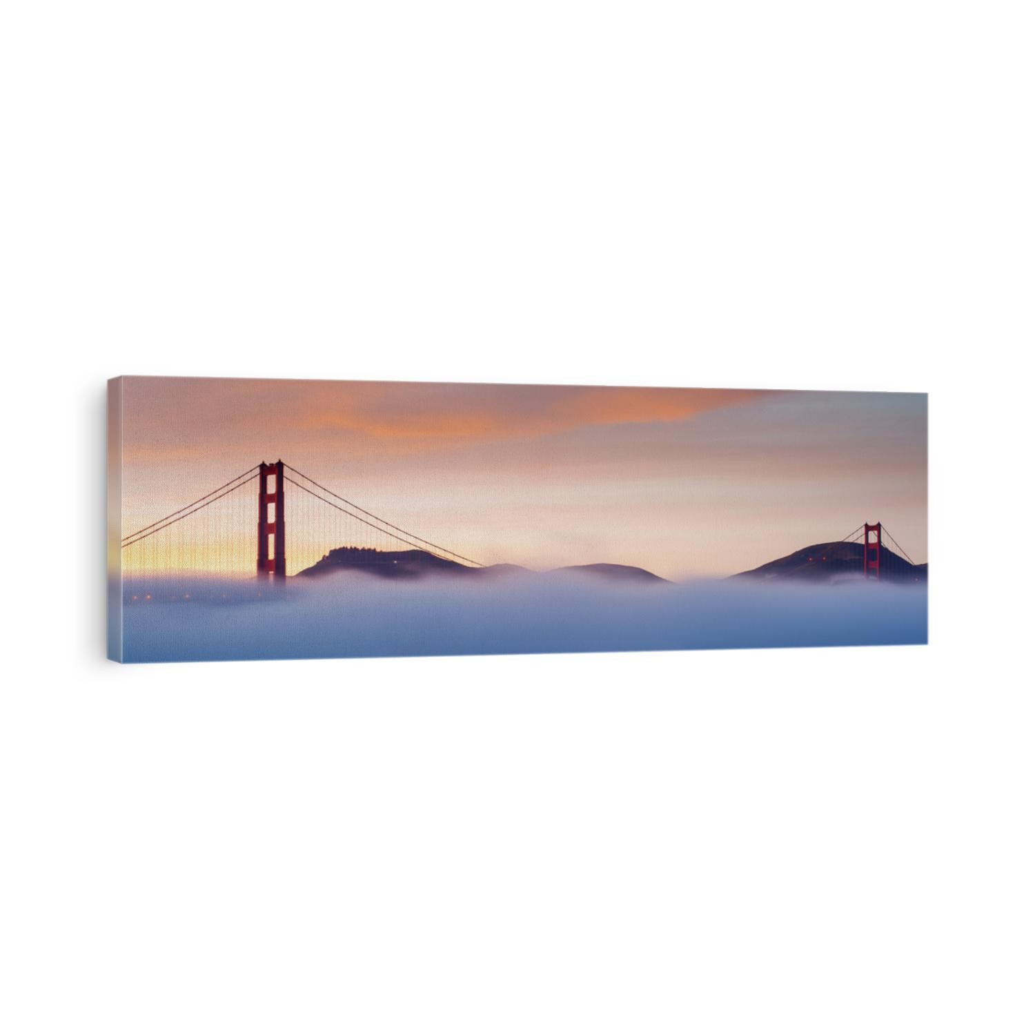 Golden Gate Bridge at sunset, San Francisco, California, USA