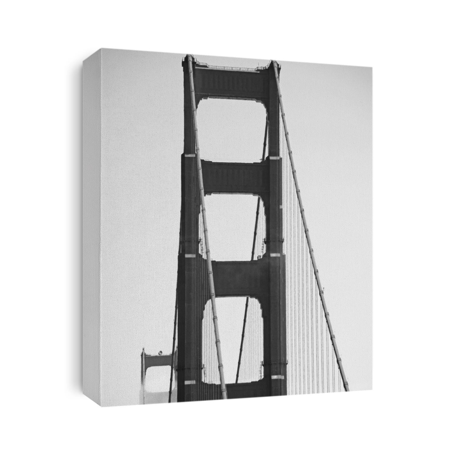 Golden Gate Bridge detail - a suspension bridge spanning the Golden Gate, the opening of the San Francisco Bay into the Pacific Ocean