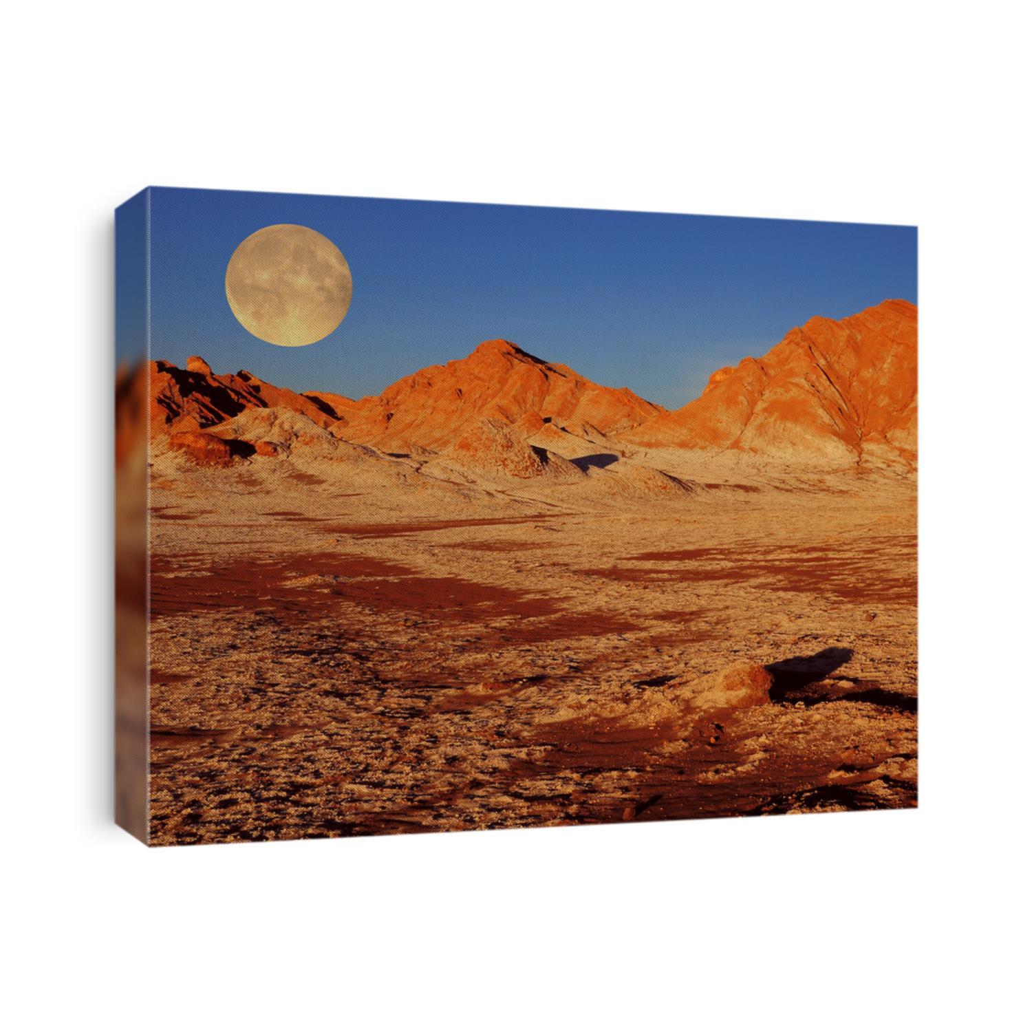 Moon valley in Atacama desert.