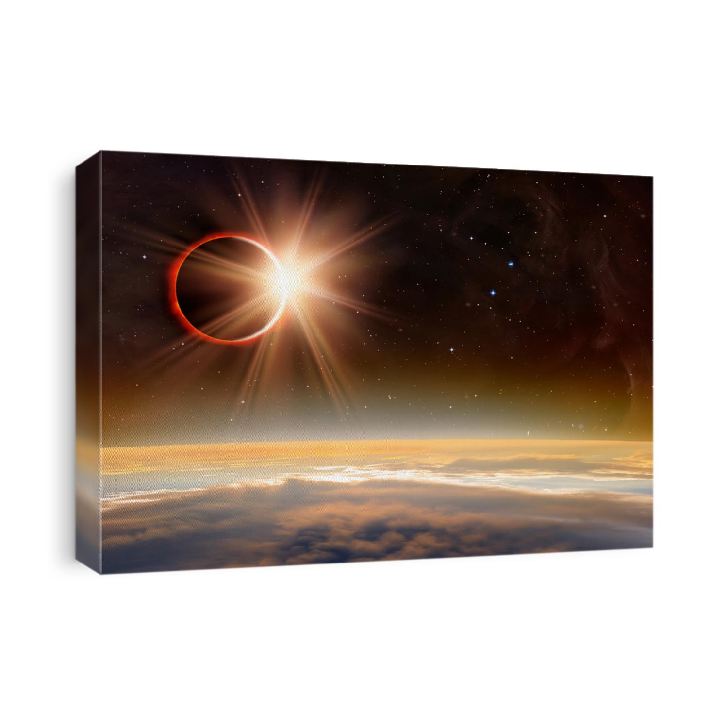 Solar Eclipse "Elements of this image furnished by NASA "