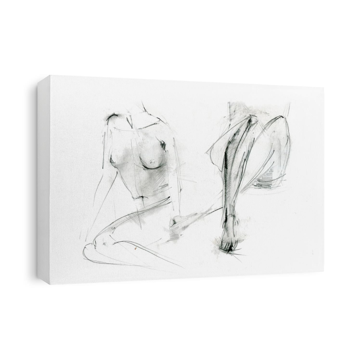 Female figure sketch