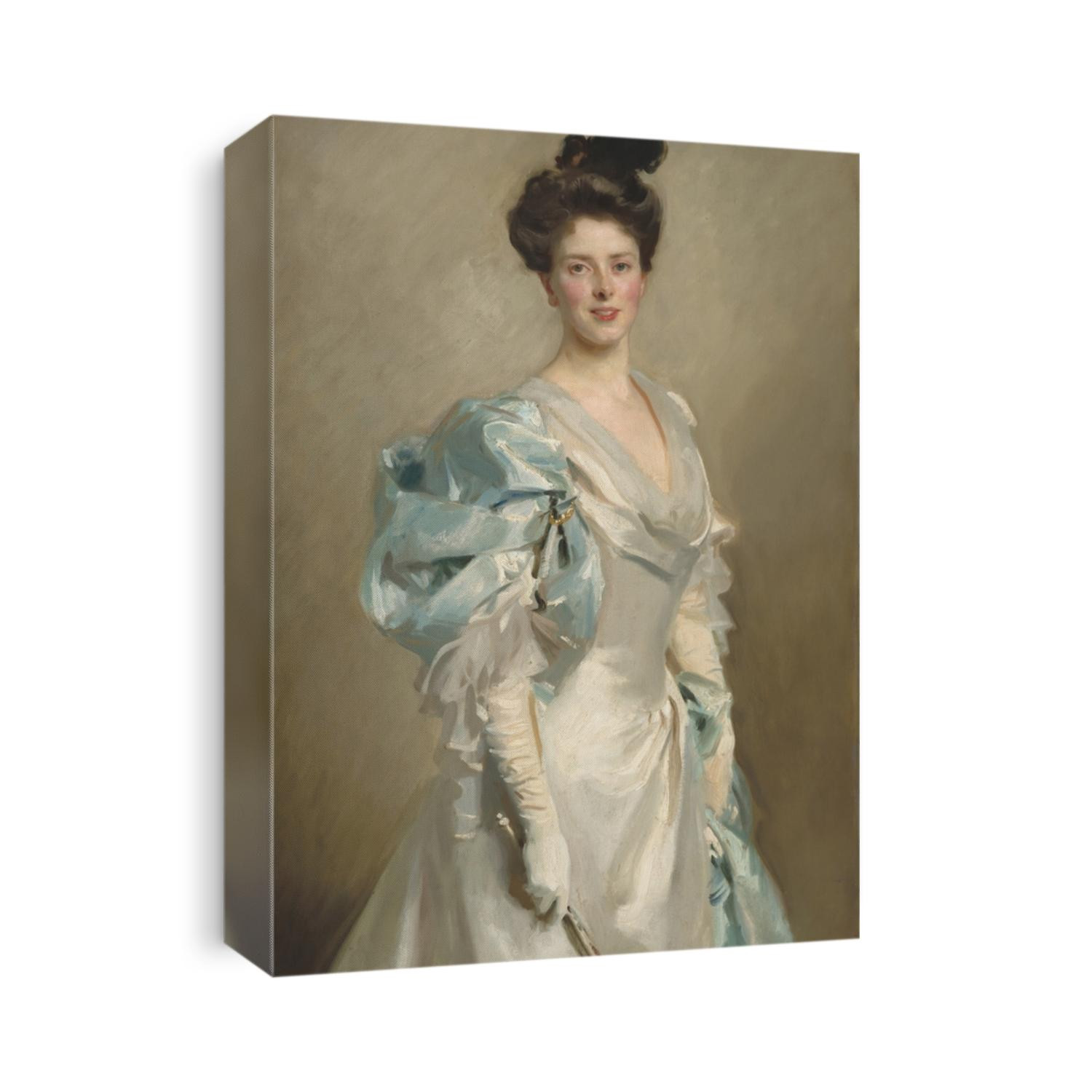 Mary Crowninshield Endicott Chamberlain, by John Singer Sargent, 1902, American painting, oil on canvas. She was married to British statesman, Joseph Chamberlain, in 1888. The portrait captures the e