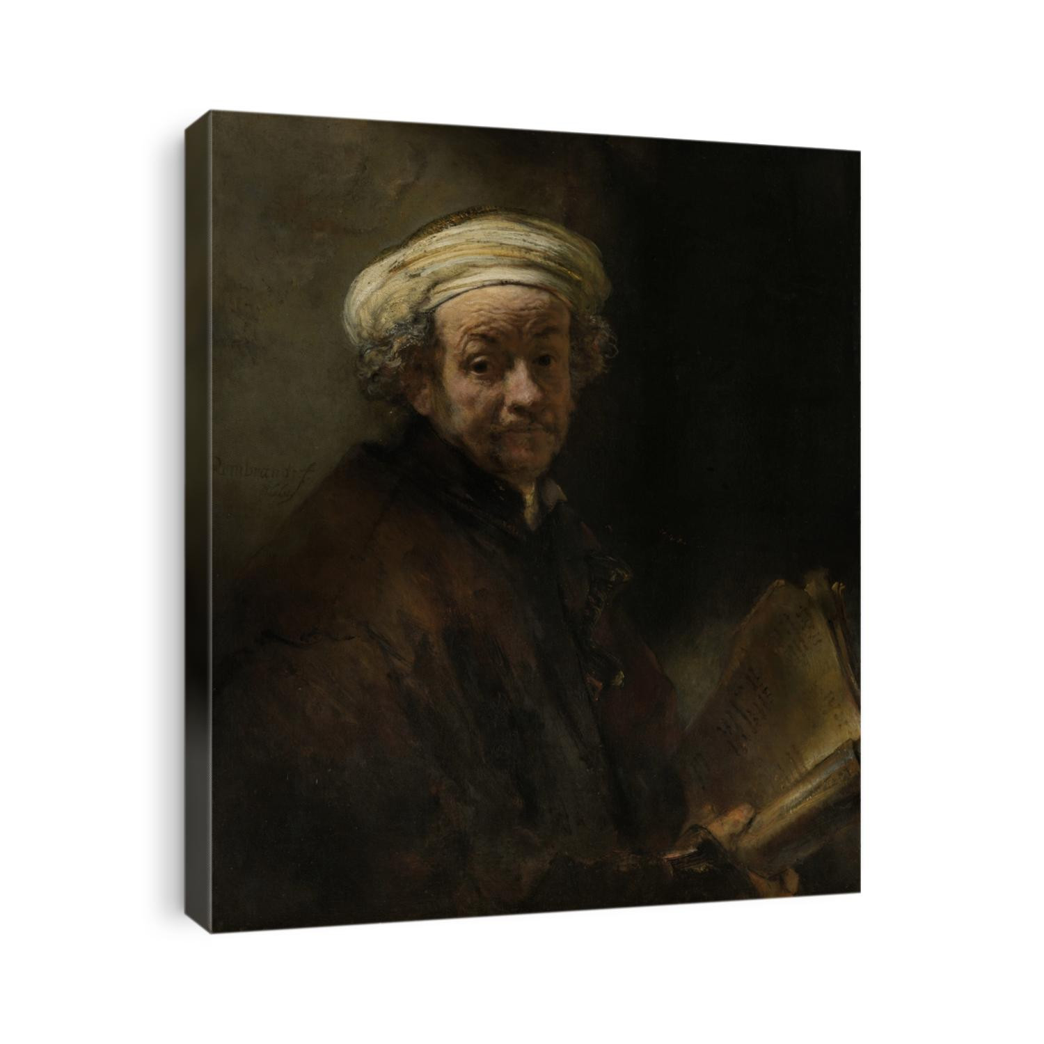 Self Portrait as the Apostle Paul, by Rembrandt van Rijn, 1661, Dutch painting, oil on canvas. Rembrandt's only self portrait as a biblical figure, represents the apostle Paul of Tarsus