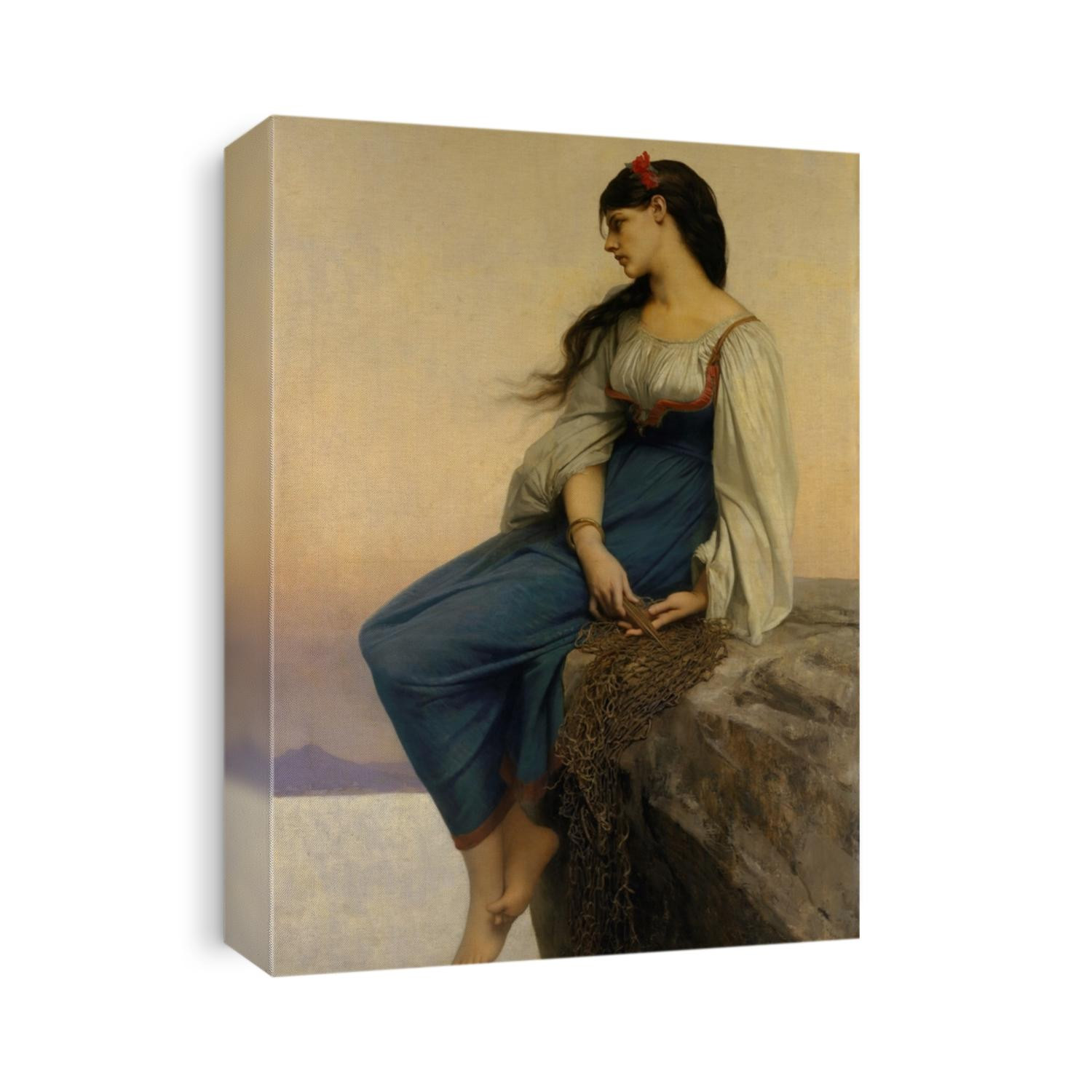 GRAZIELLA, by Jules-Joseph Lefebvre, 1878, French painting, oil on canvas. GRAZIELLA is the title character in Alphonse de Lamartines tragic romantic tale of her doomed love for young French traveler