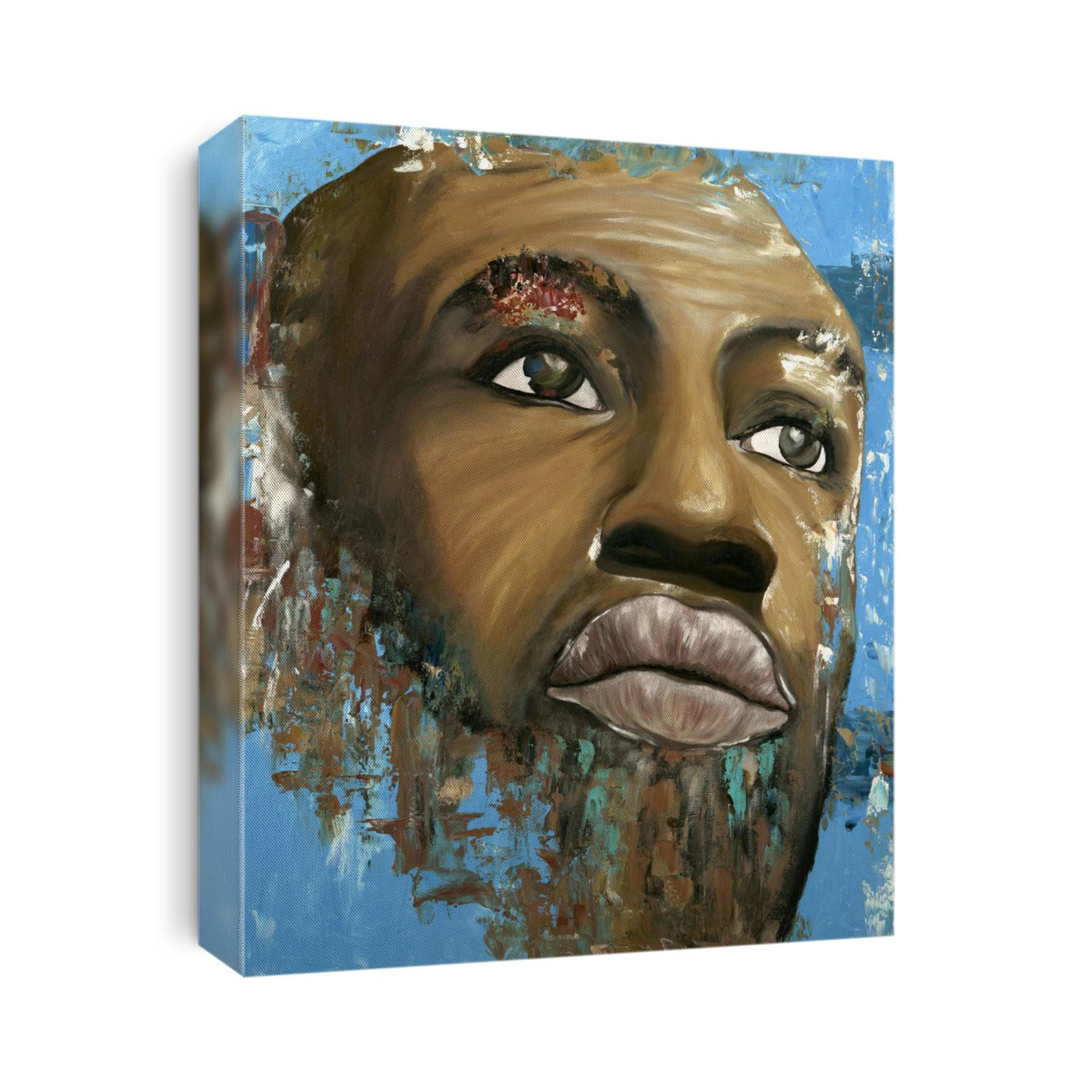 oil painting on canvas Arabica man