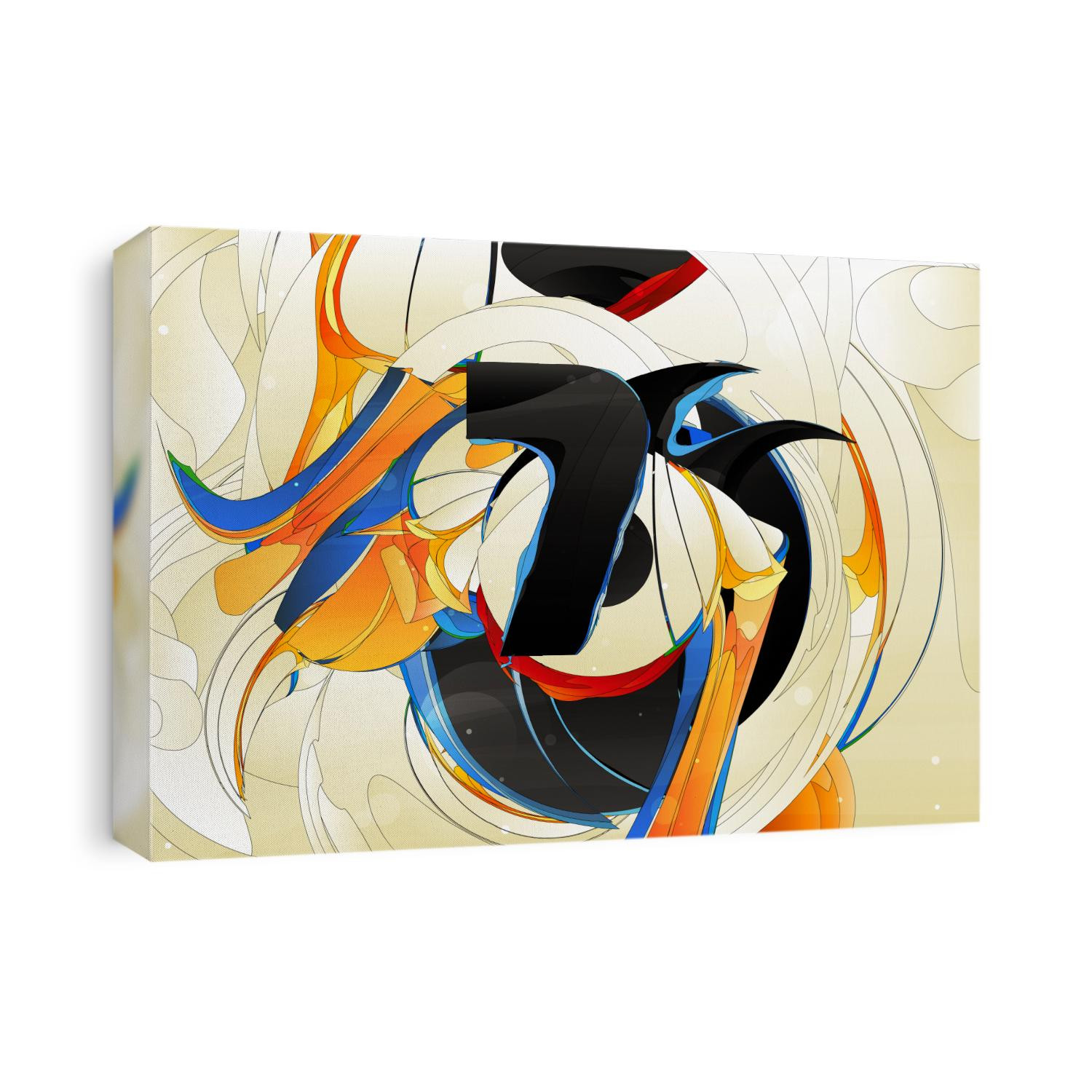 abstract forms, design elements, graffiti