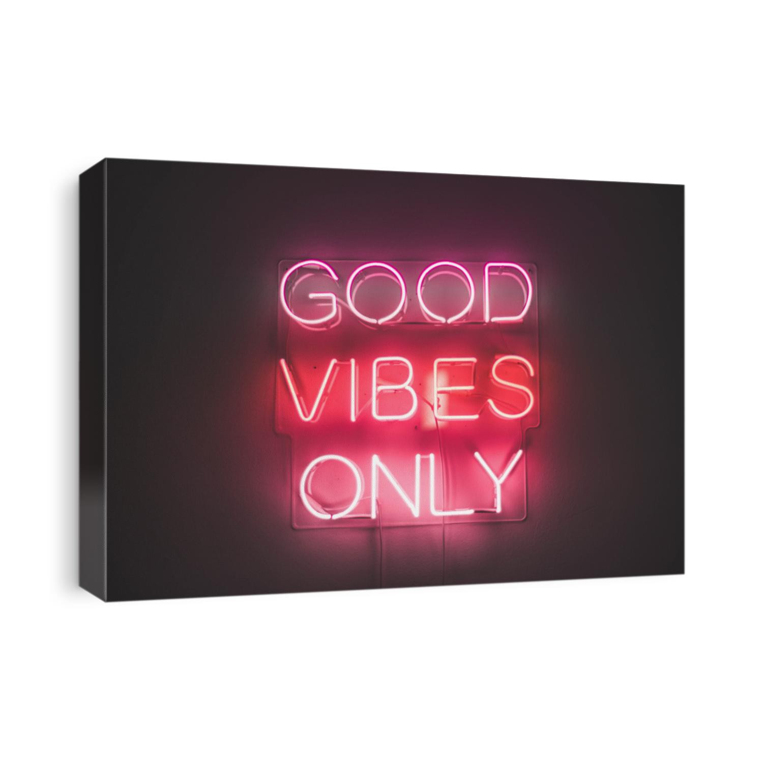 Good vibes only neon sign