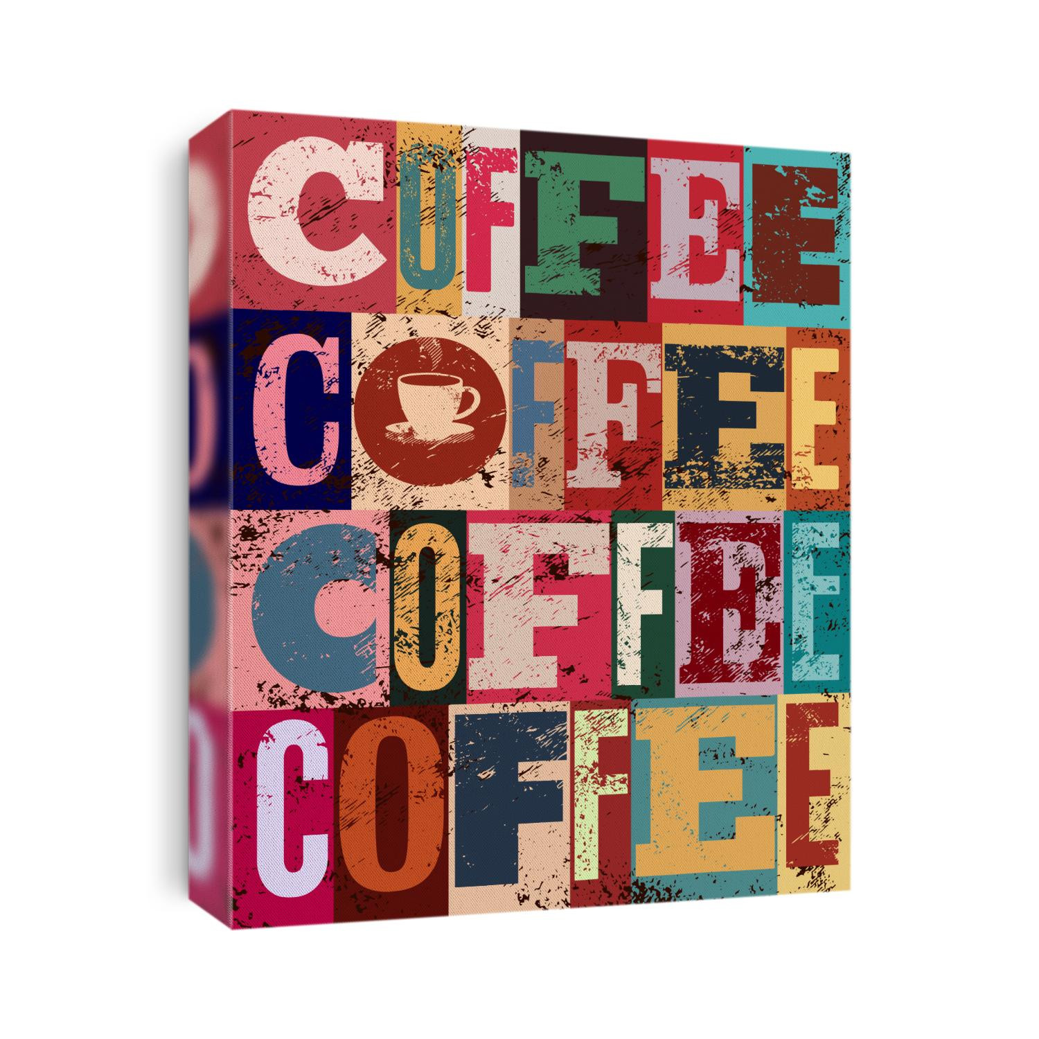 Coffee typographical vintage style grunge poster. Retro vector illustration.