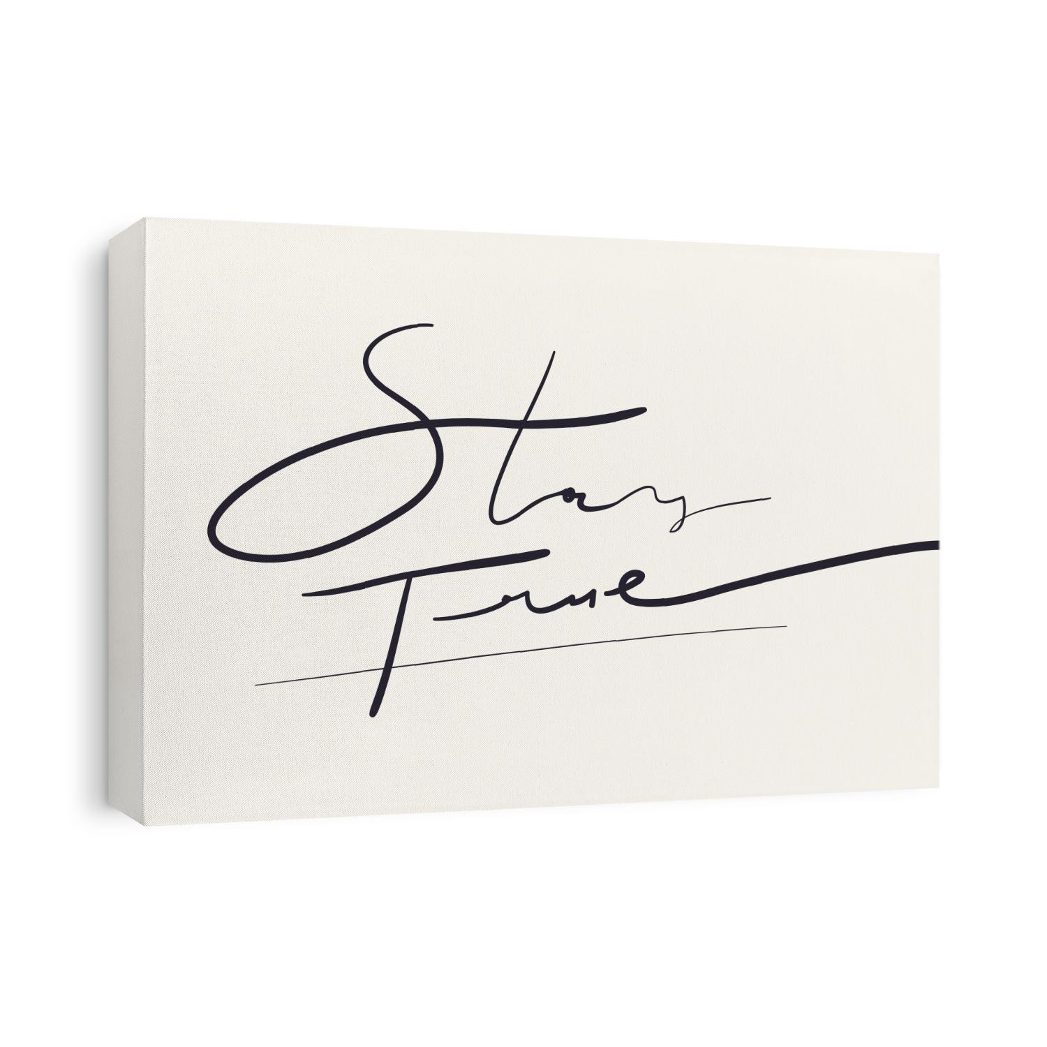 Minimalist slogan for t shirt. Modern print. Vector illustration. Fashion Slogan for T-shirt and apparels tee graphic. "STAY TRUE" sign.